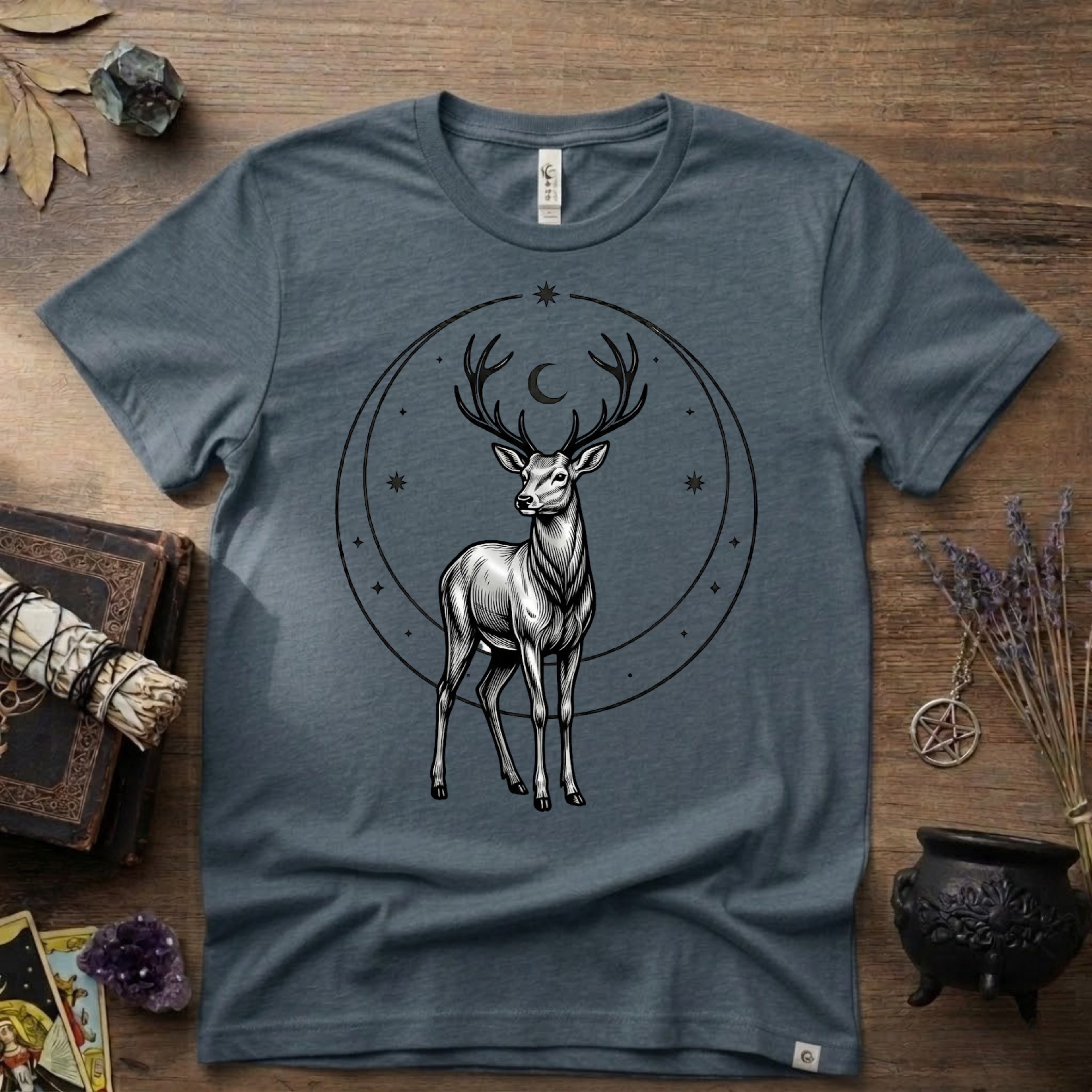 Stag Totem T-Shirt — Majestic Deer Graphic Tee