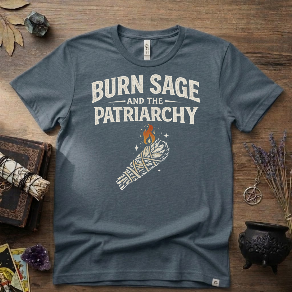 Burn Sage and the Patriarchy Witchy T-Shirt | Witchcraft, Feminist