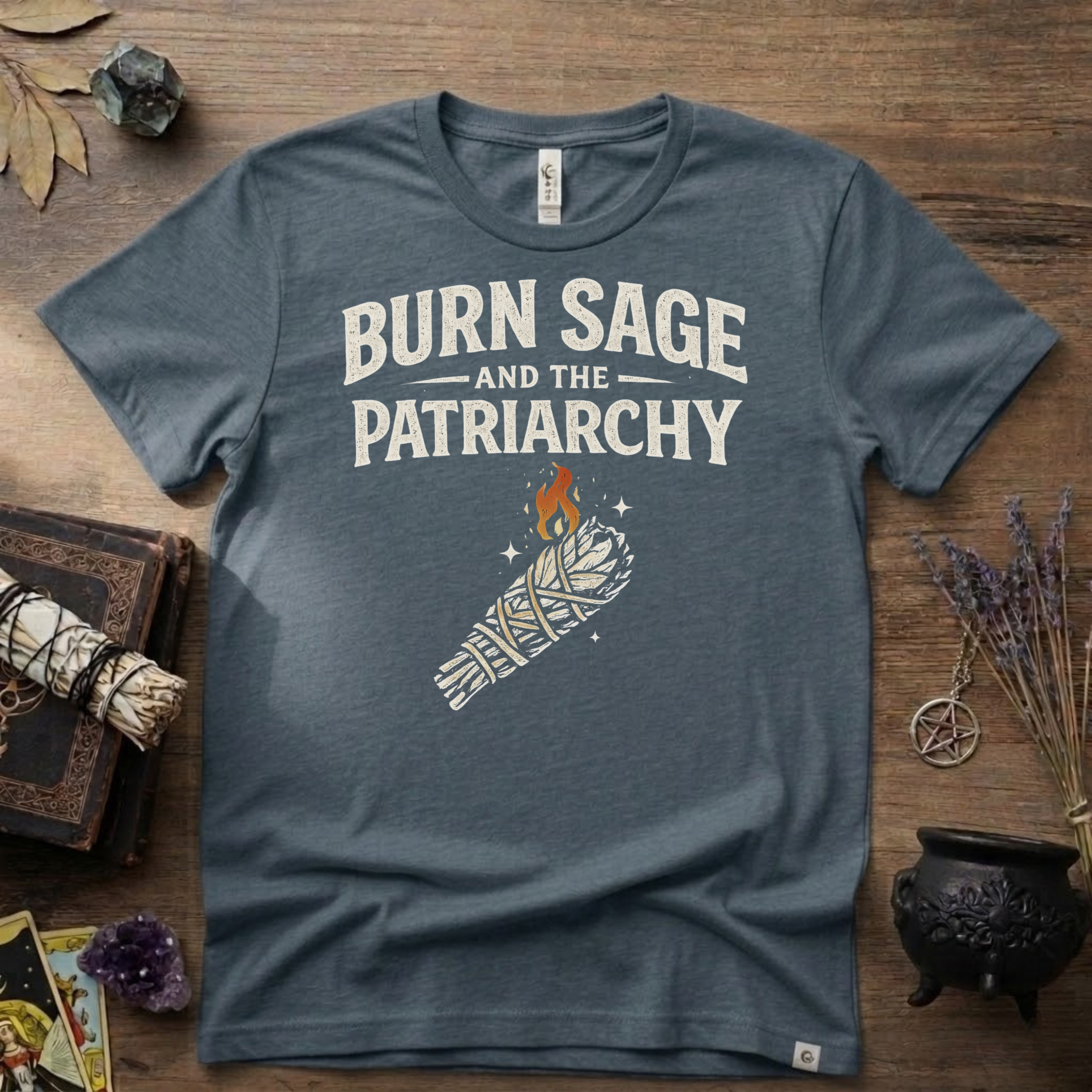Burn Sage and the Patriarchy Witchy T-Shirt | Witchcraft, Feminist