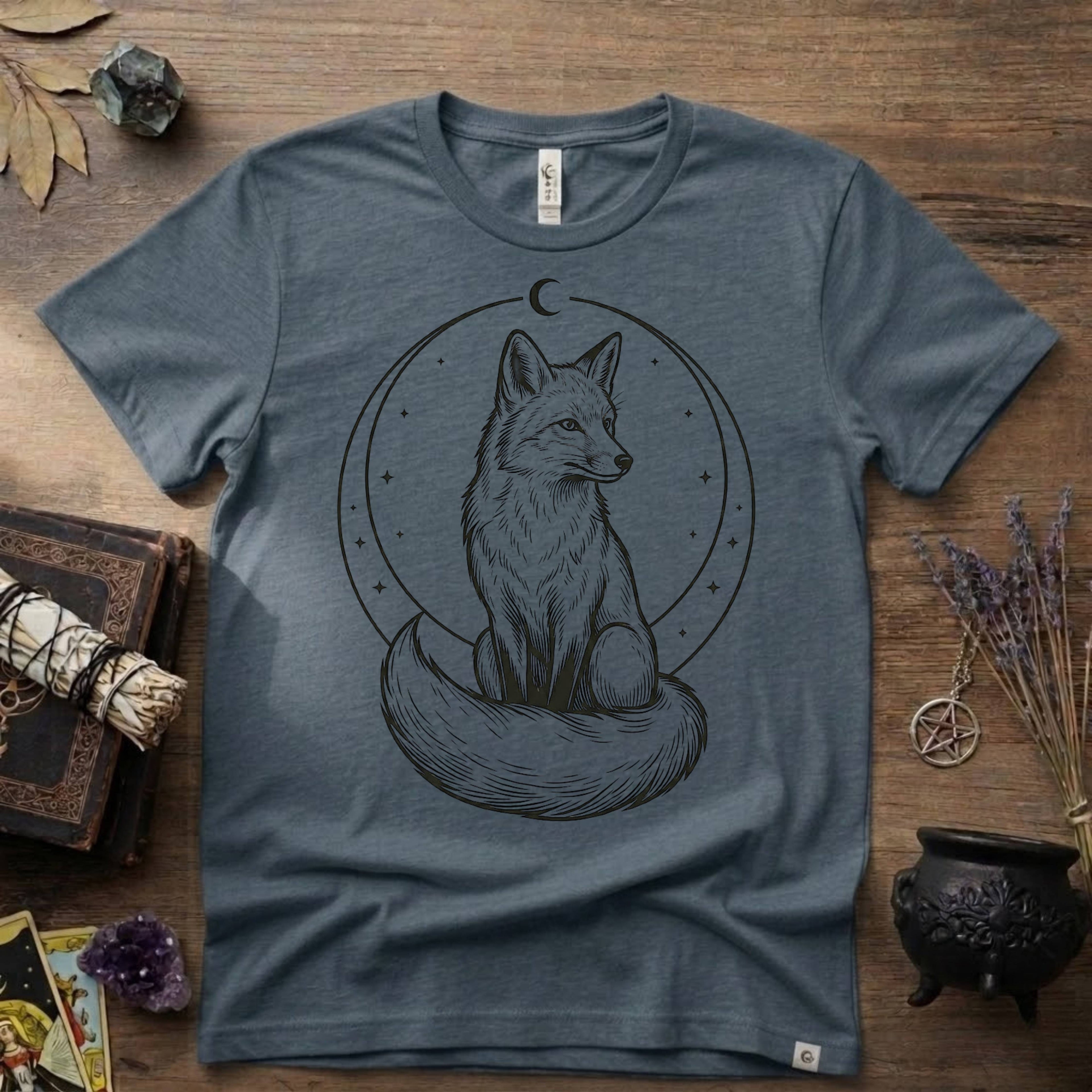 Fox Totem T-Shirt — Mystical Woodland Fox Graphic Tee