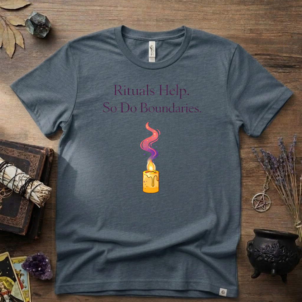 Rituals Help But So Do Boundaries T-Shirt | Witchy Spiritual Graphic Tee