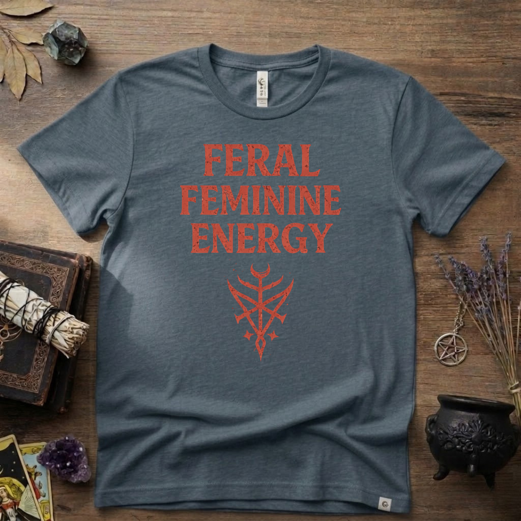 Feral Feminine Energy Witchy T-Shirt