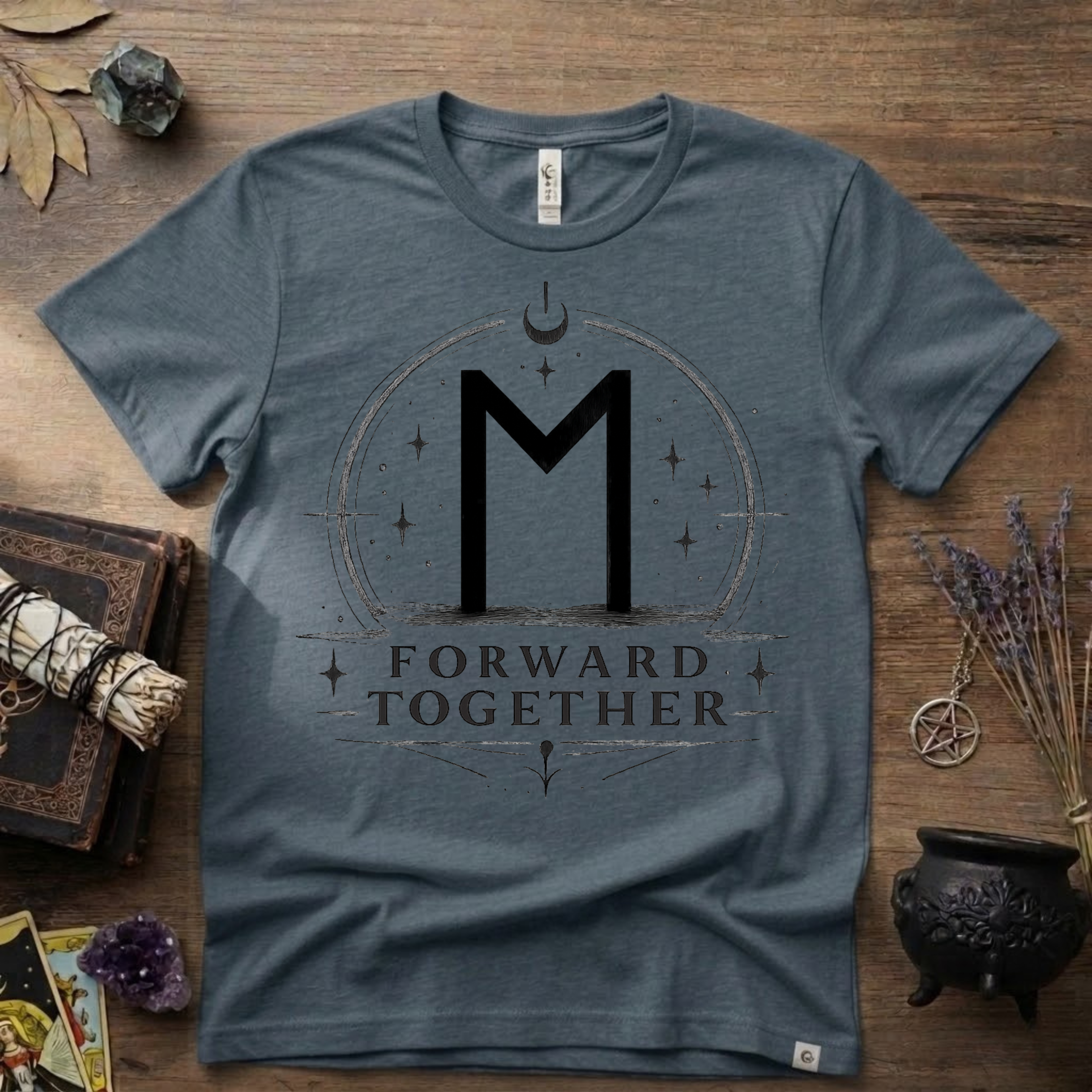 Ehwaz Rune T-Shirt — "Forward Together"