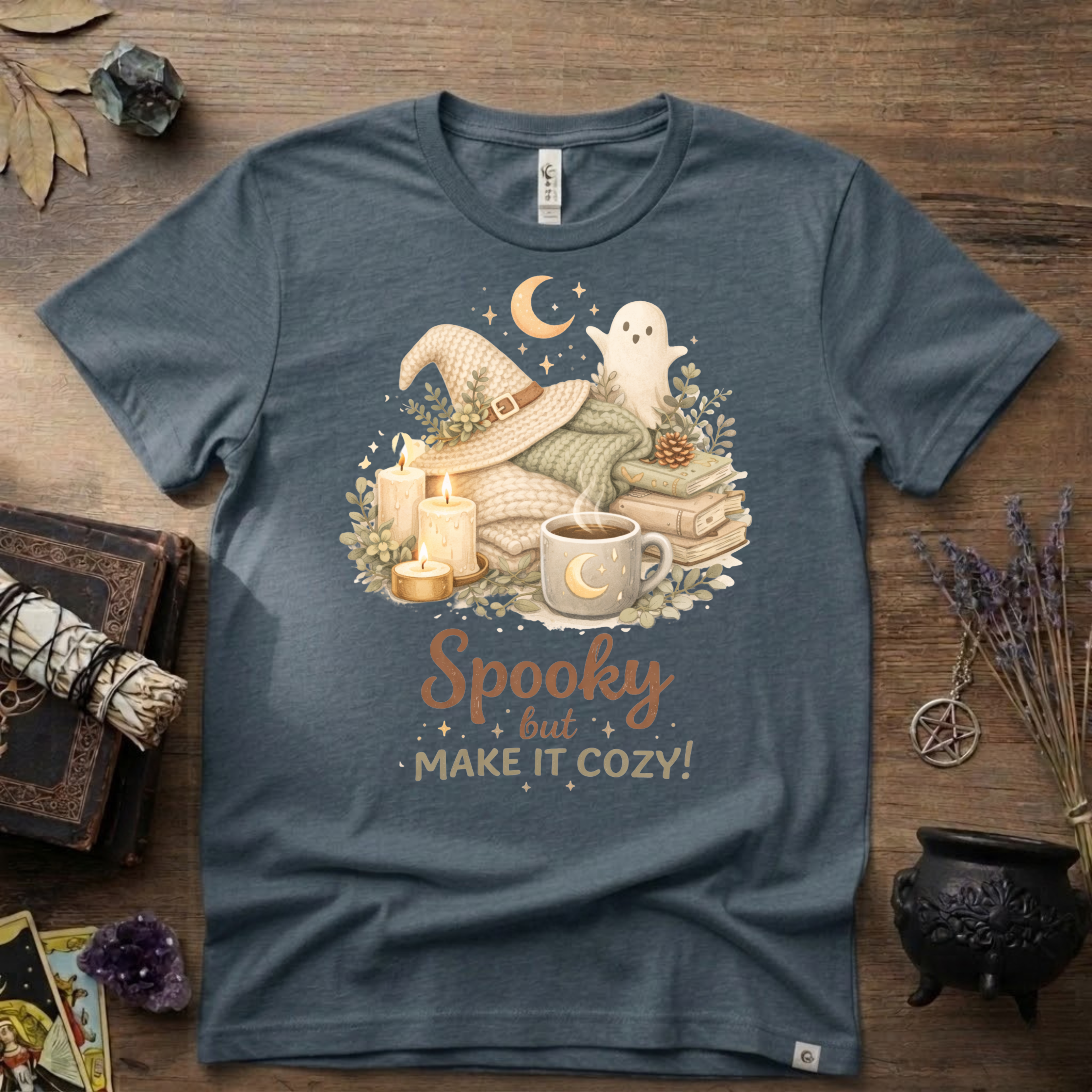 Witchy T-Shirt — Spooky but Make it Cozy