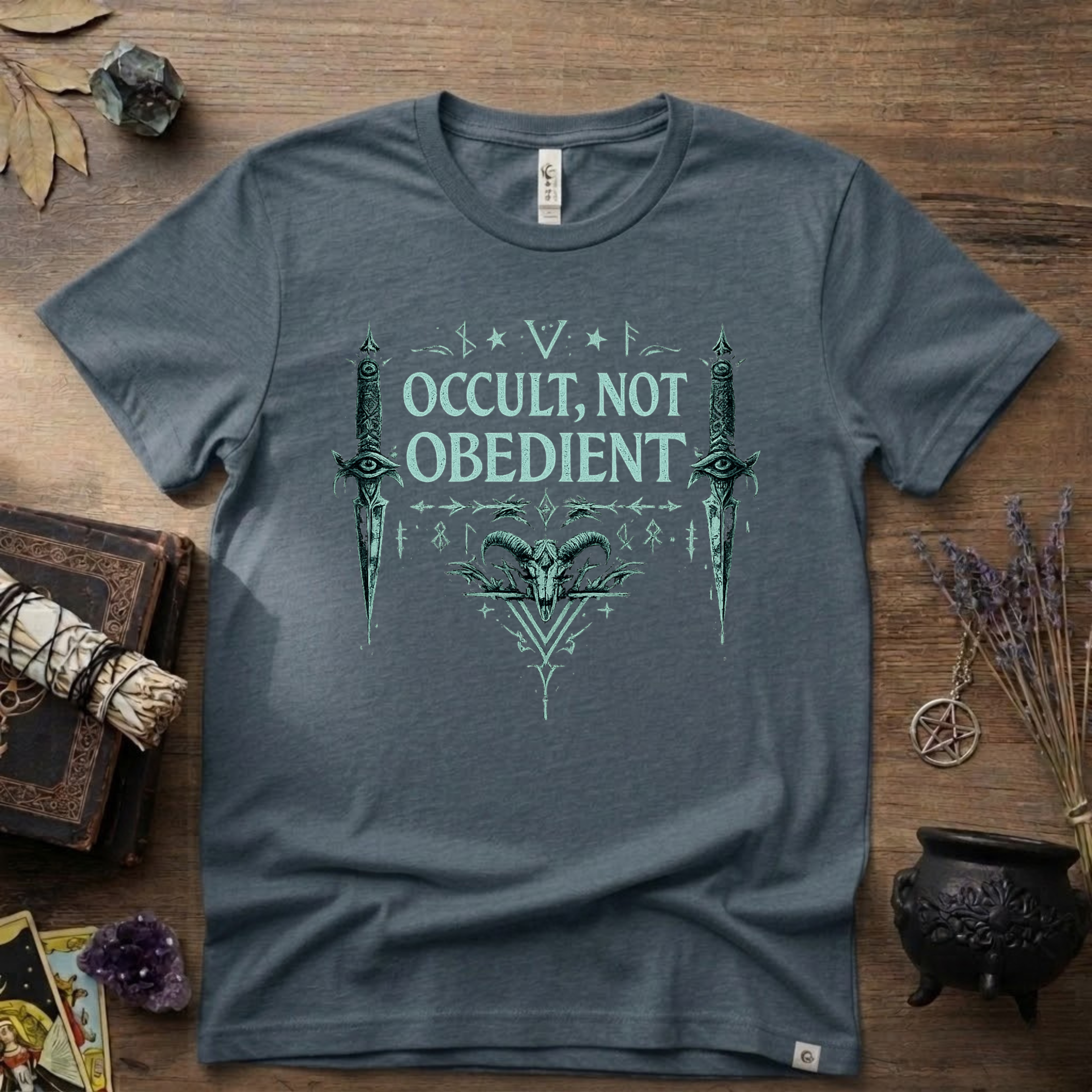 Witchy T-Shirt — "Occult Not Obedient"