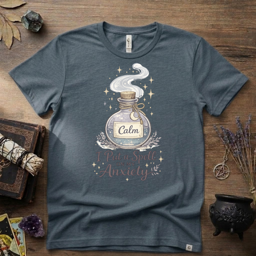 Witchy T-Shirt — “I Put a Spell on My Anxiety”