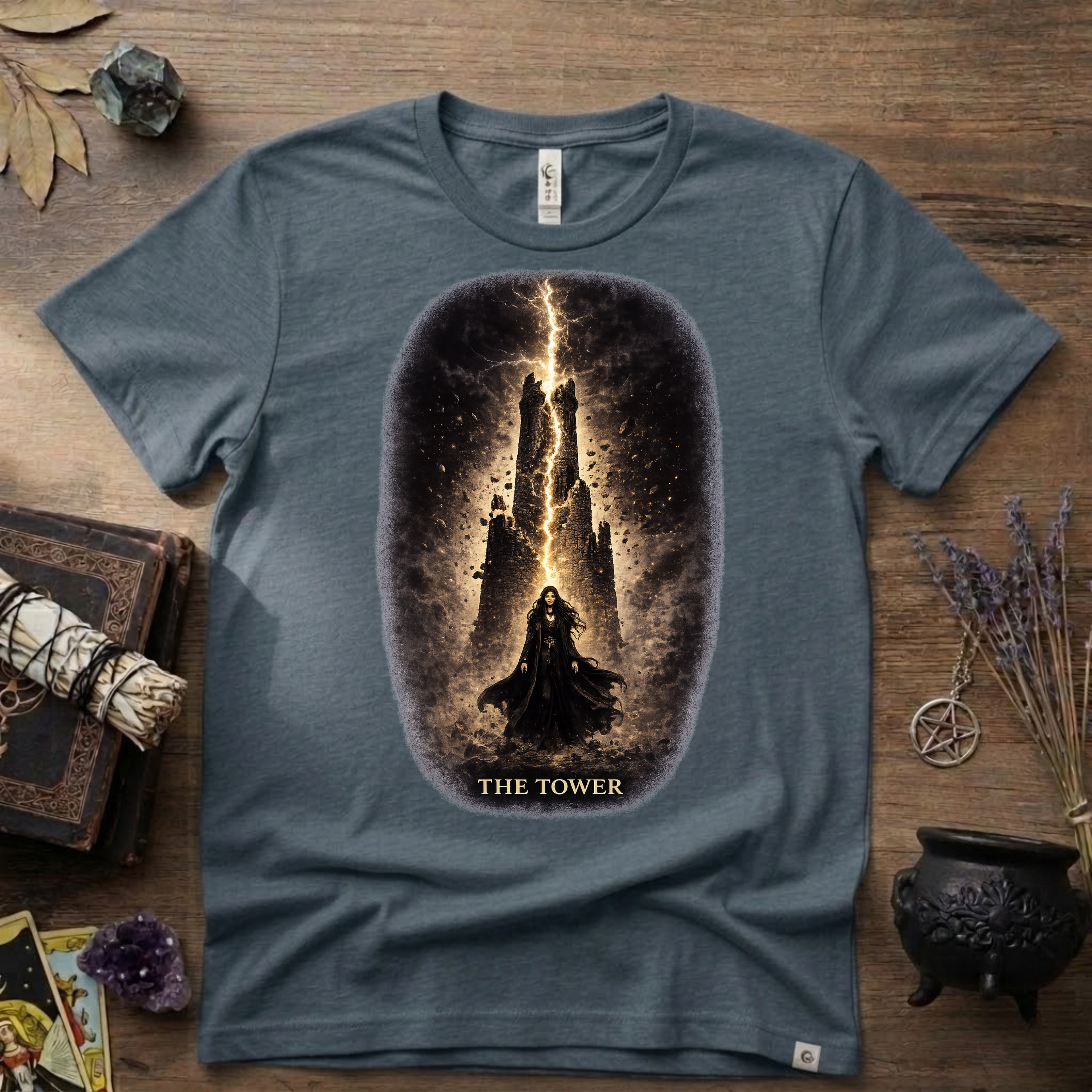 Tarot T-Shirt — The Tower