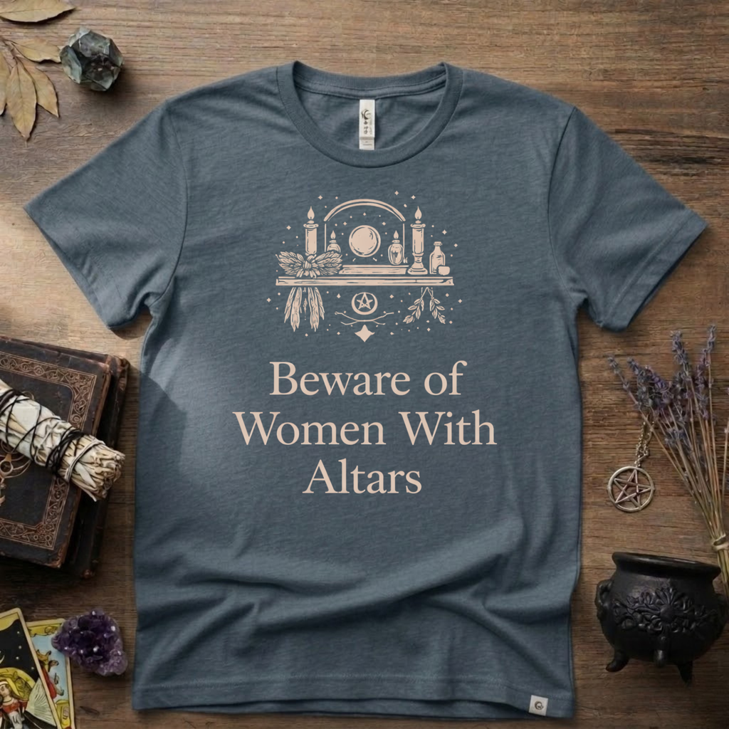 Beware of Women With Altars T-Shirt | Witchy Pagan Spiritual Tee