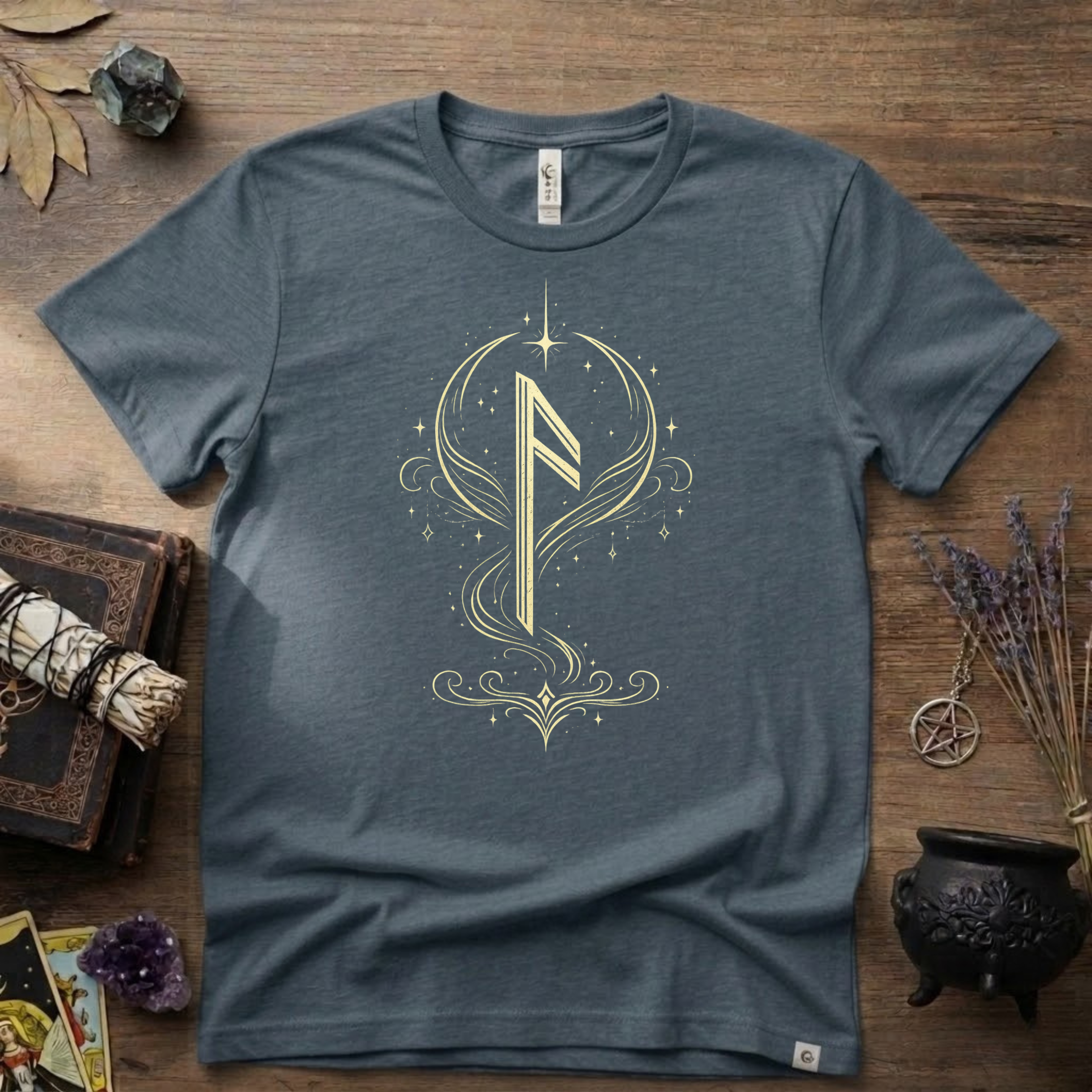 Ansuz Rune T-Shirt — Norse Rune Symbol Tee