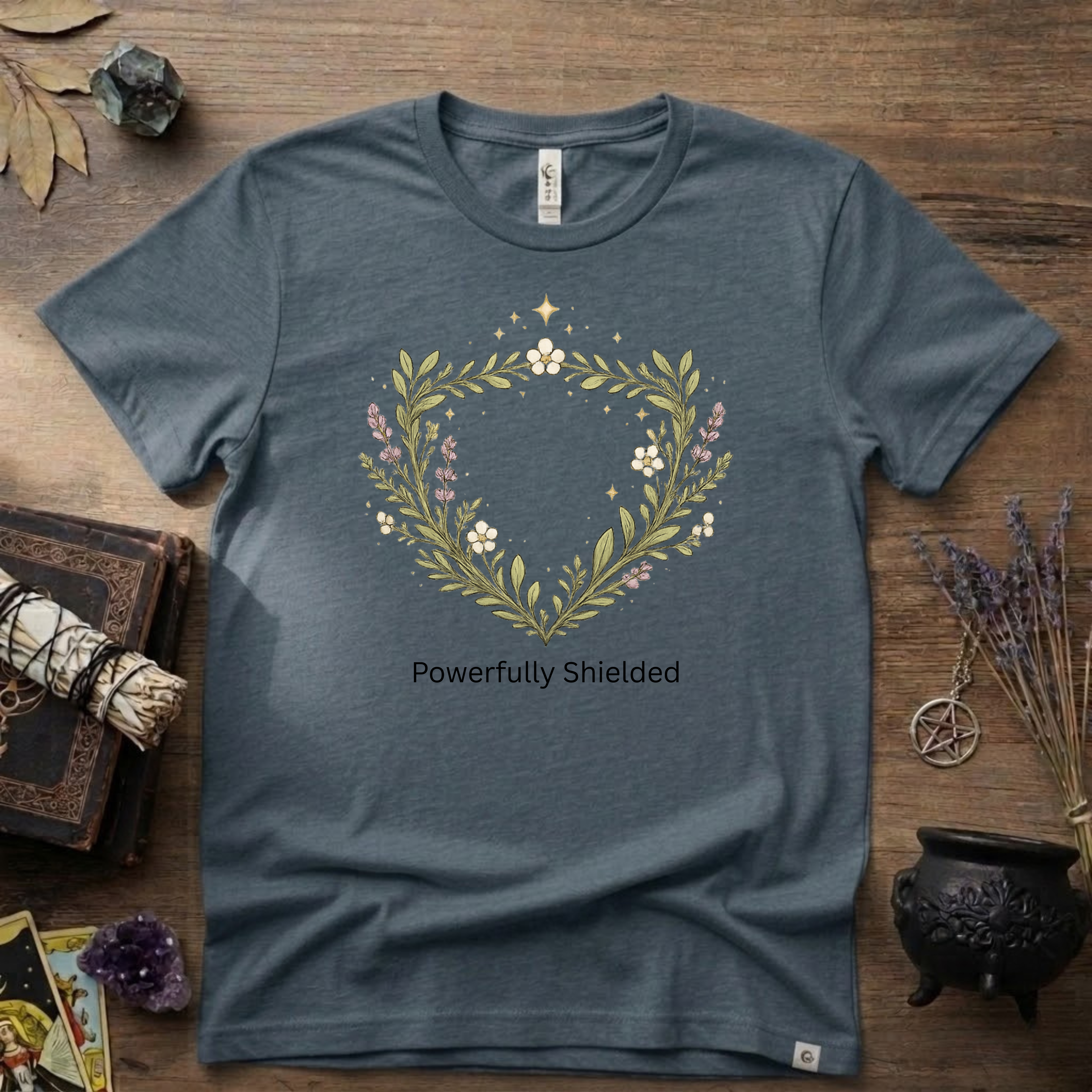 Witchy T-Shirt — "Powerfully Shielded"