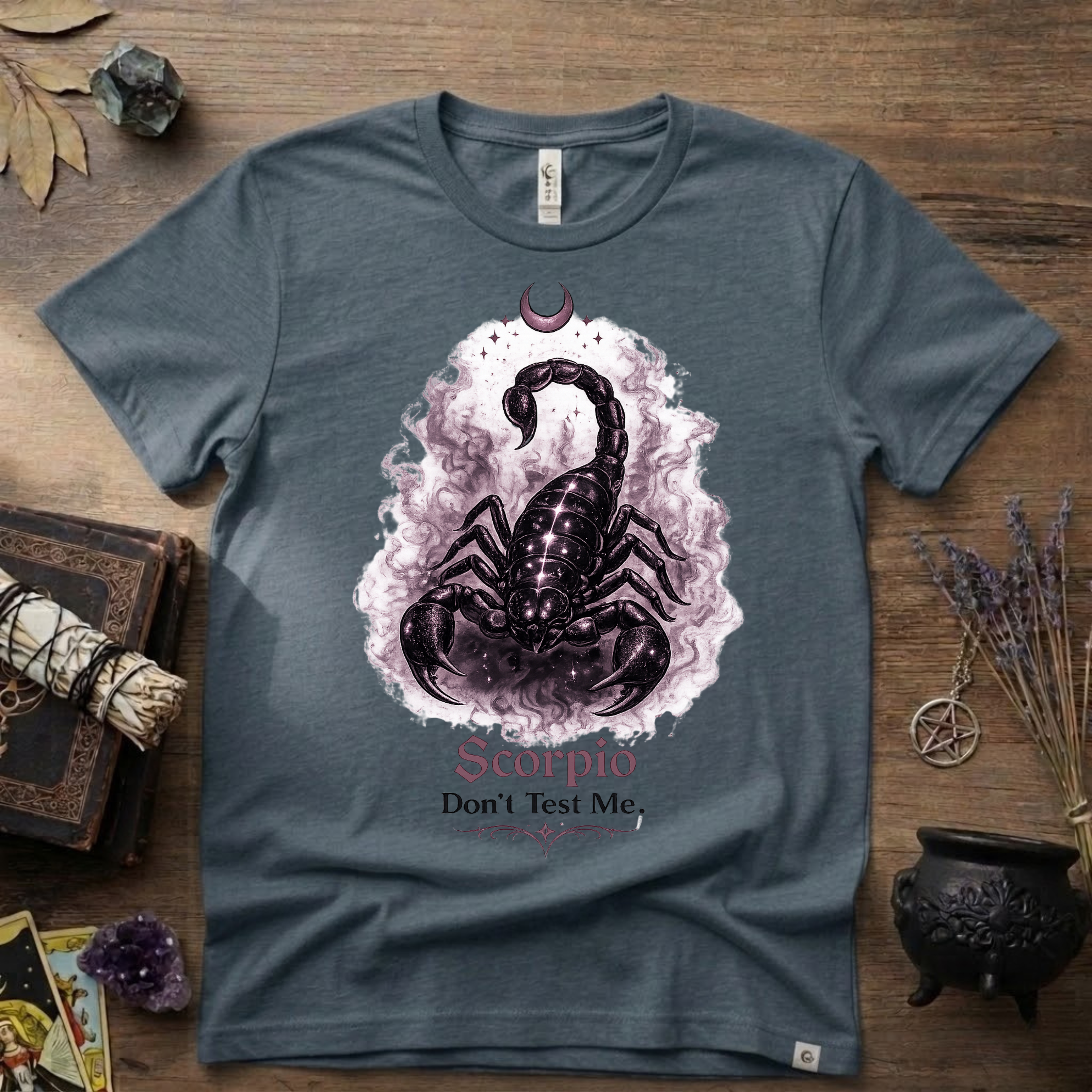 Scorpio 'Don't Test Me' T-Shirt — Bold Zodiac Tee for Scorpio Signs