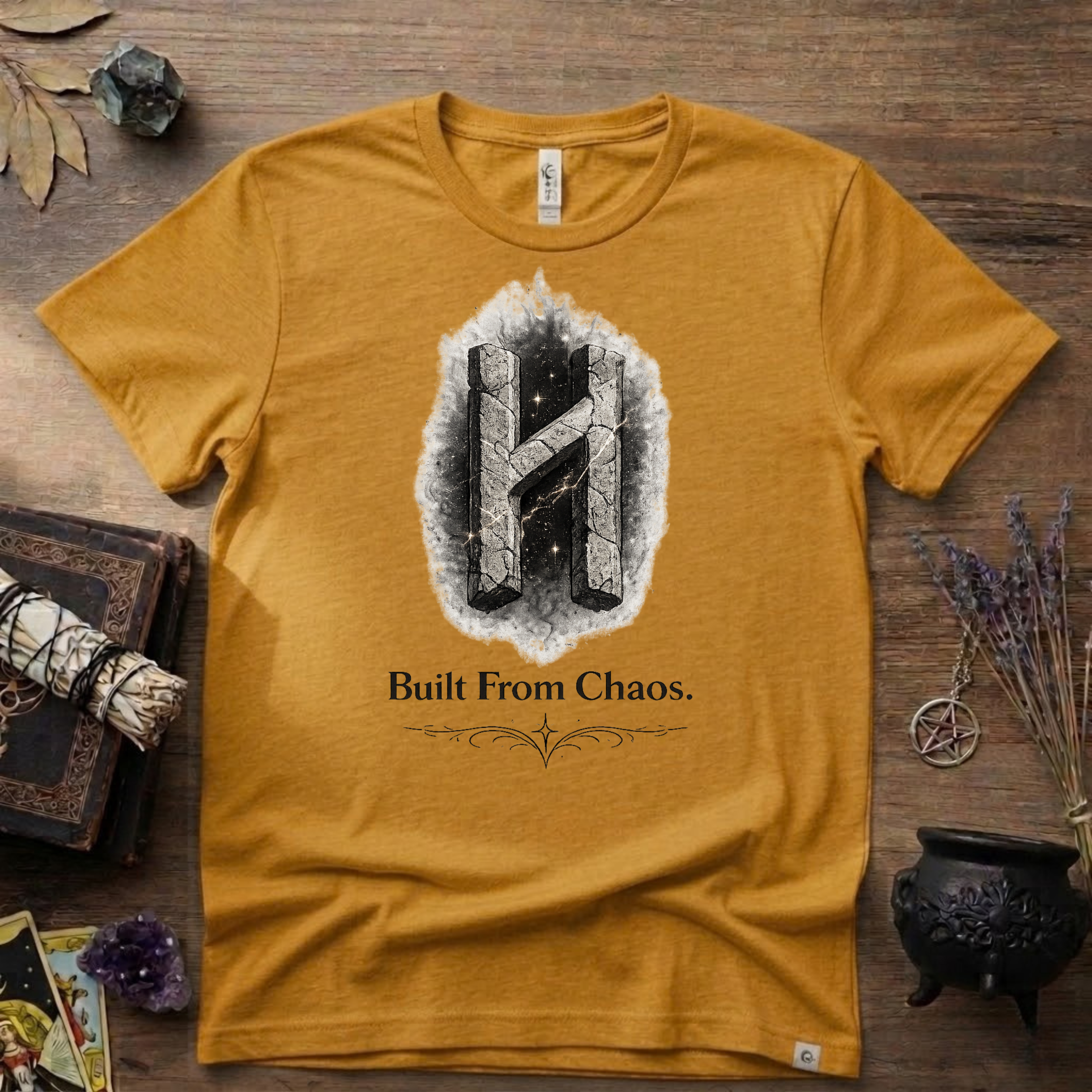 Hagalaz Rune T-Shirt — Built from Chaos Design