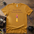 Rituals Help But So Do Boundaries T-Shirt | Witchy Spiritual Graphic Tee