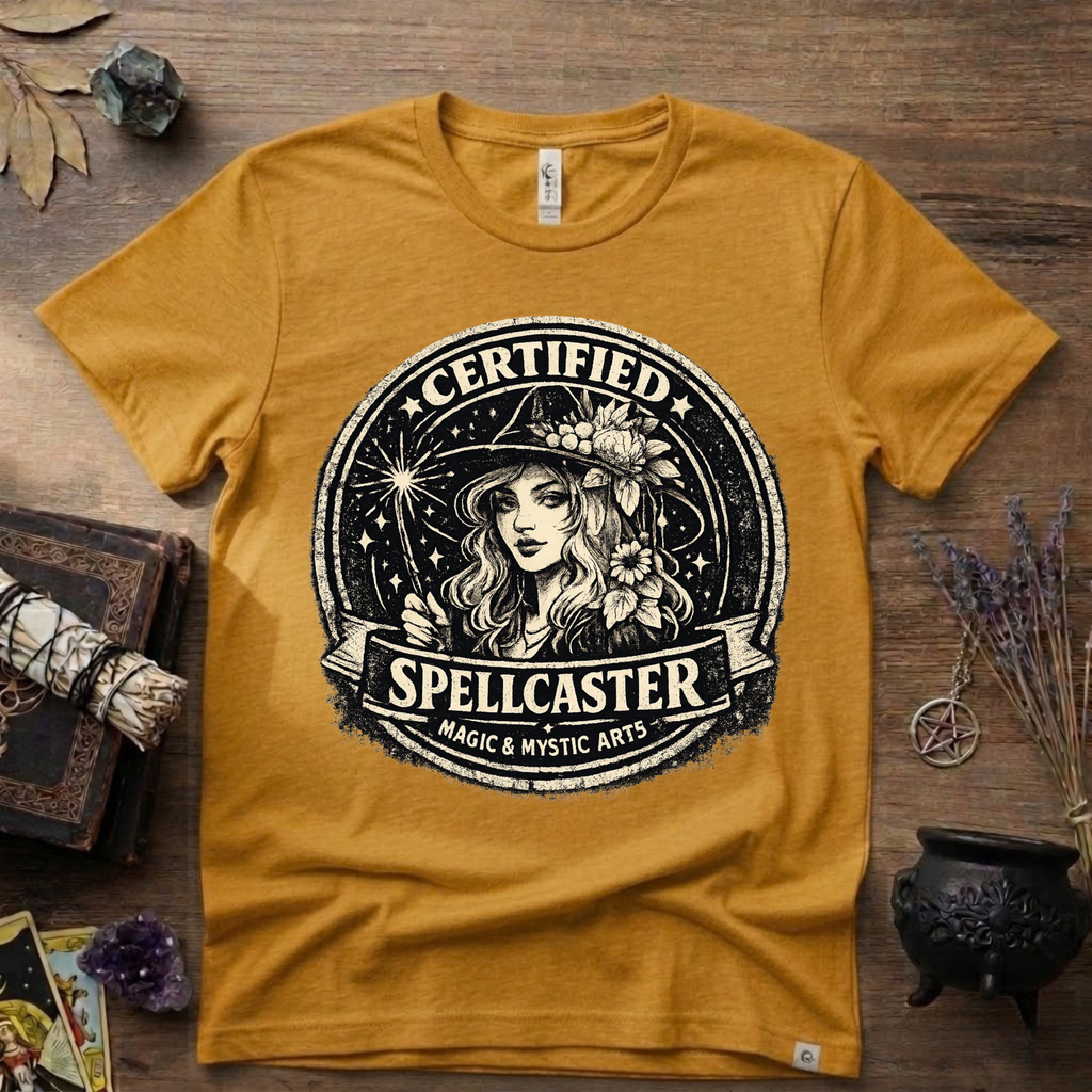 Certified Spell Caster witchy T-Shirt | Witchcraft, Occult, Magical