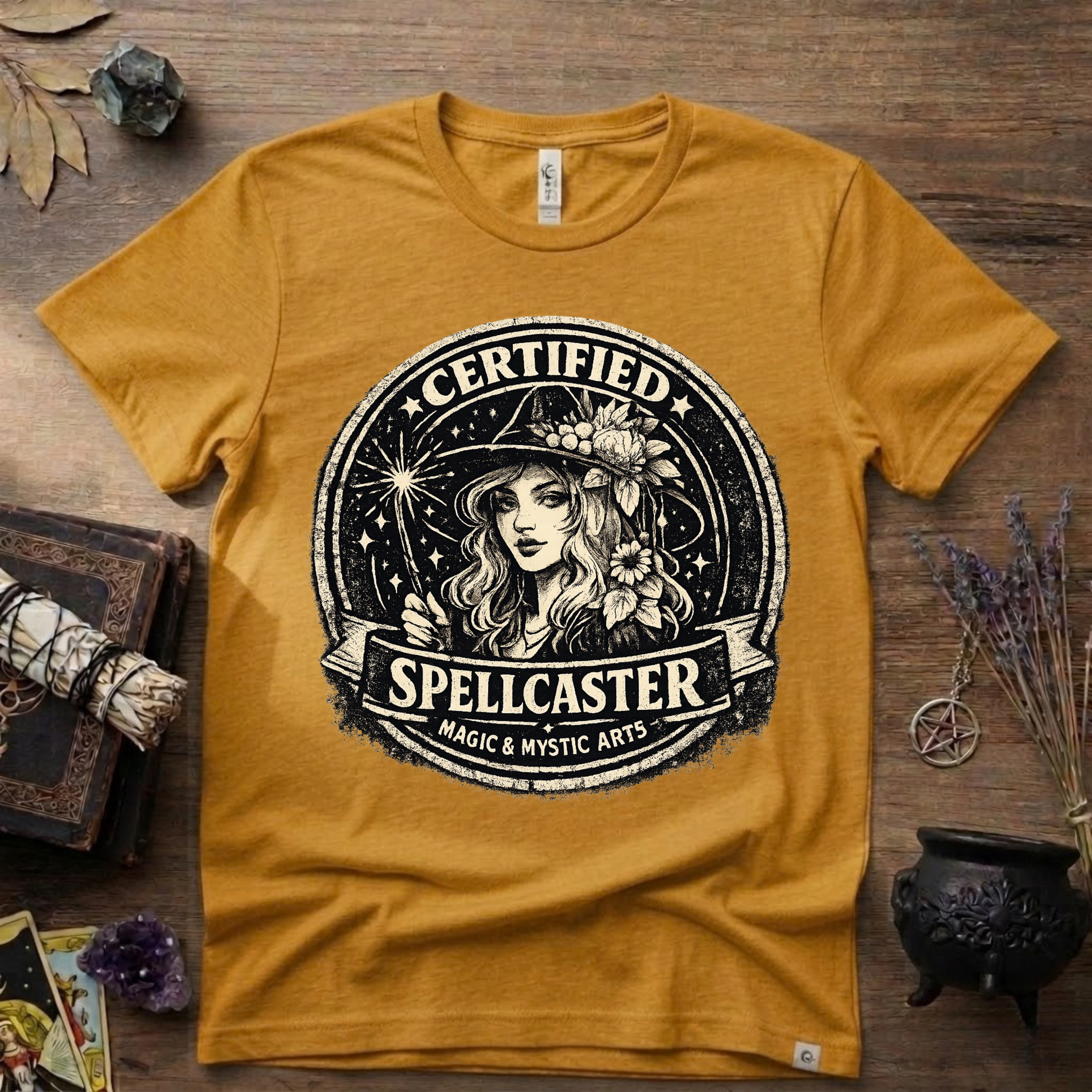 Certified Spell Caster witchy T-Shirt | Witchcraft, Occult, Magical