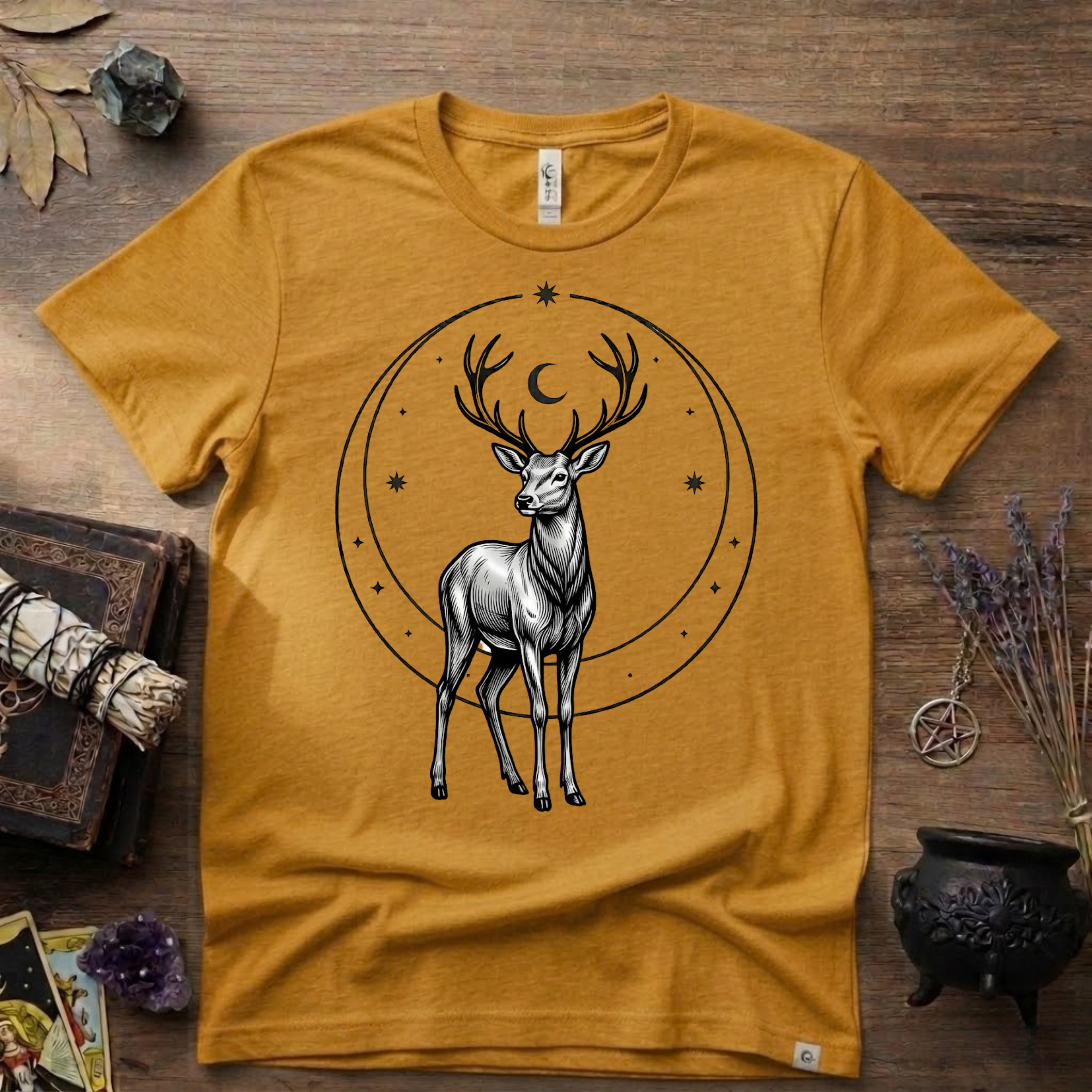 Stag Totem T-Shirt — Majestic Deer Graphic Tee