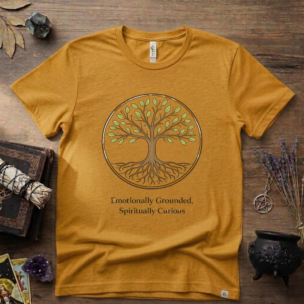 Emotional Grounded Spiritual Curious Witchy T-Shirt | Witchcraft Mystic Tee