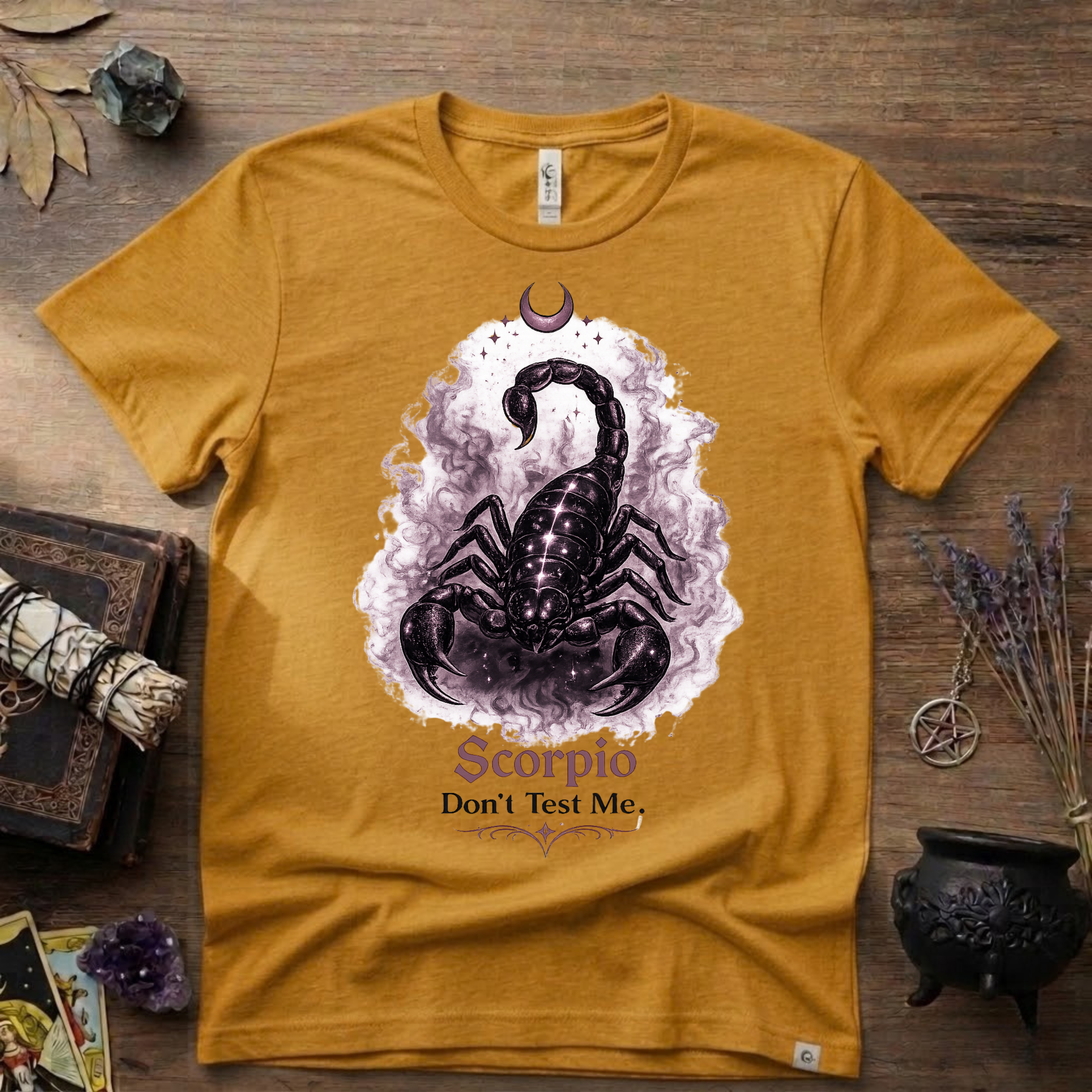 Scorpio 'Don't Test Me' T-Shirt — Bold Zodiac Tee for Scorpio Signs