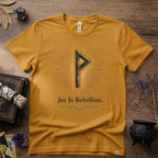 Wunjo Rune "Joy is Rebellion" T-Shirt
