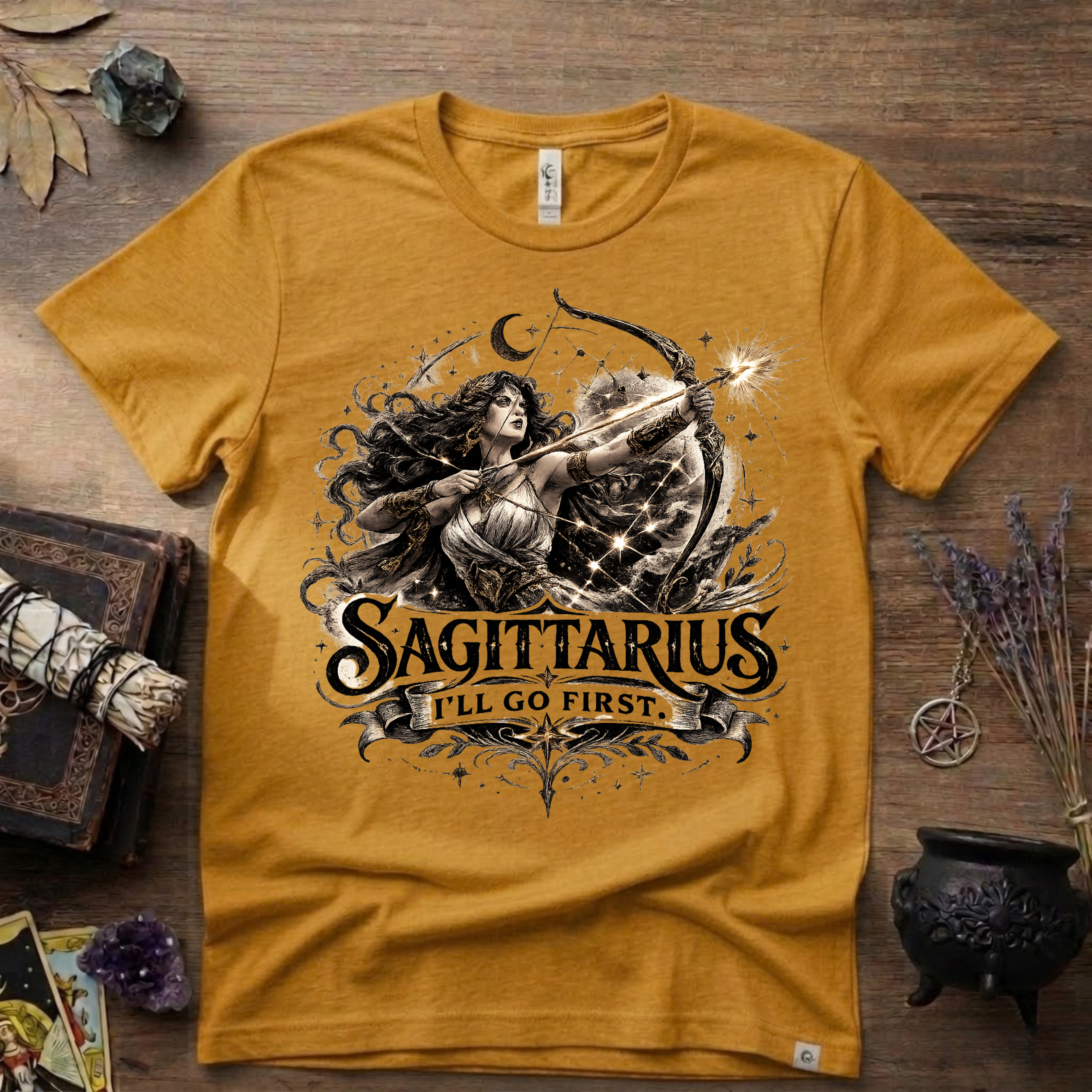 Sagittarius 'I'll Go First' T-Shirt — Zodiac Archer Tee