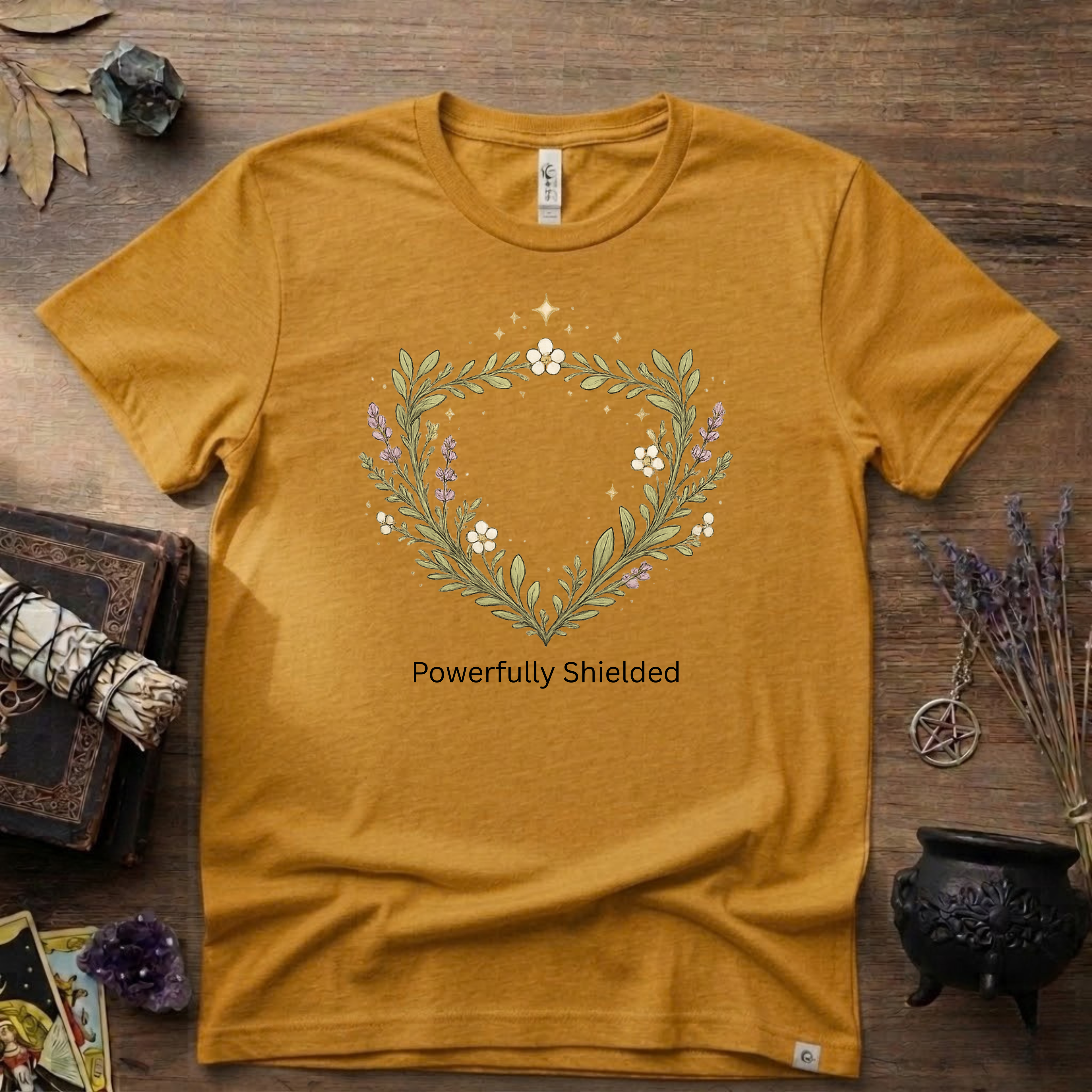 Witchy T-Shirt — "Powerfully Shielded"