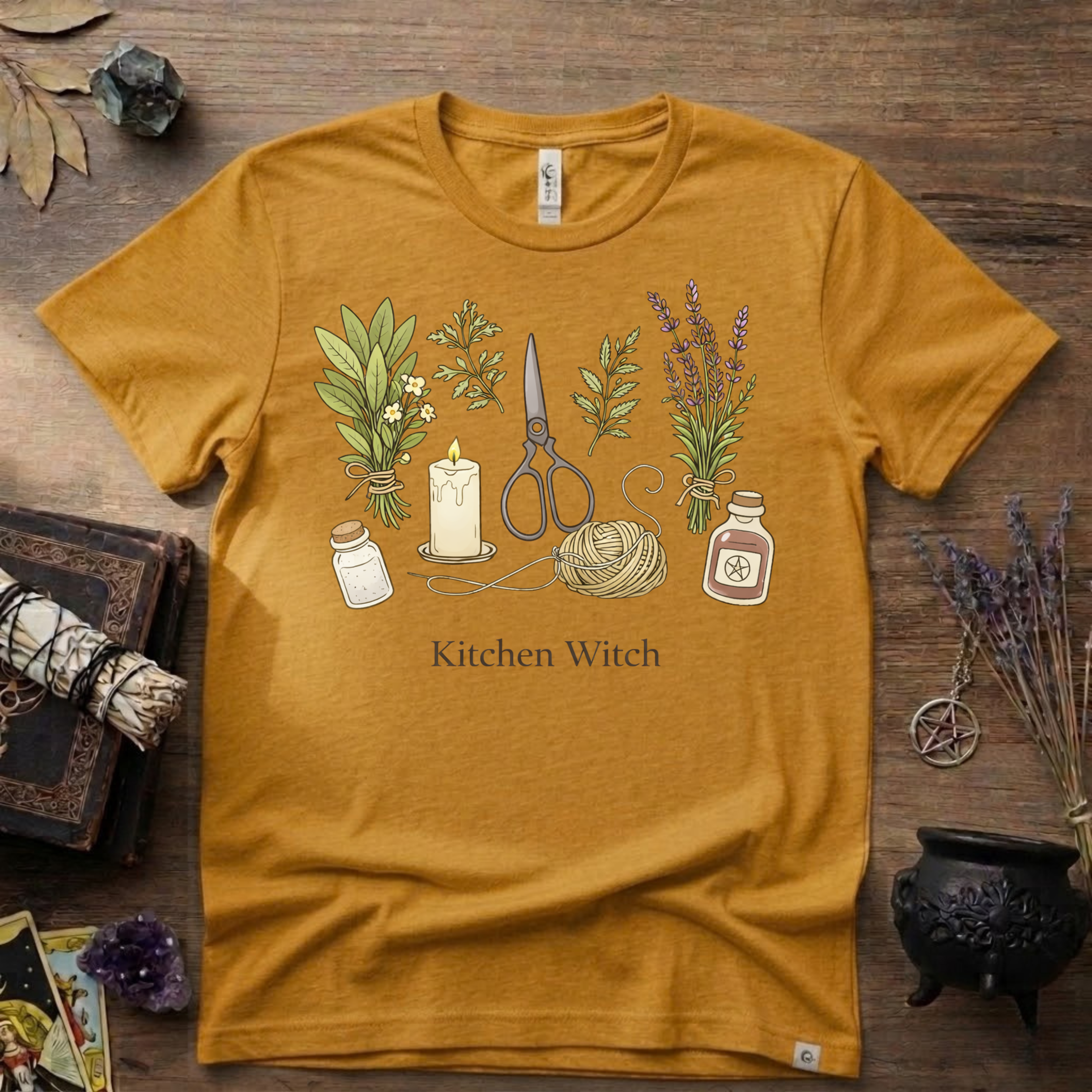 Kitchen Witch T-Shirt — Witchy Kitchen Spell Tee