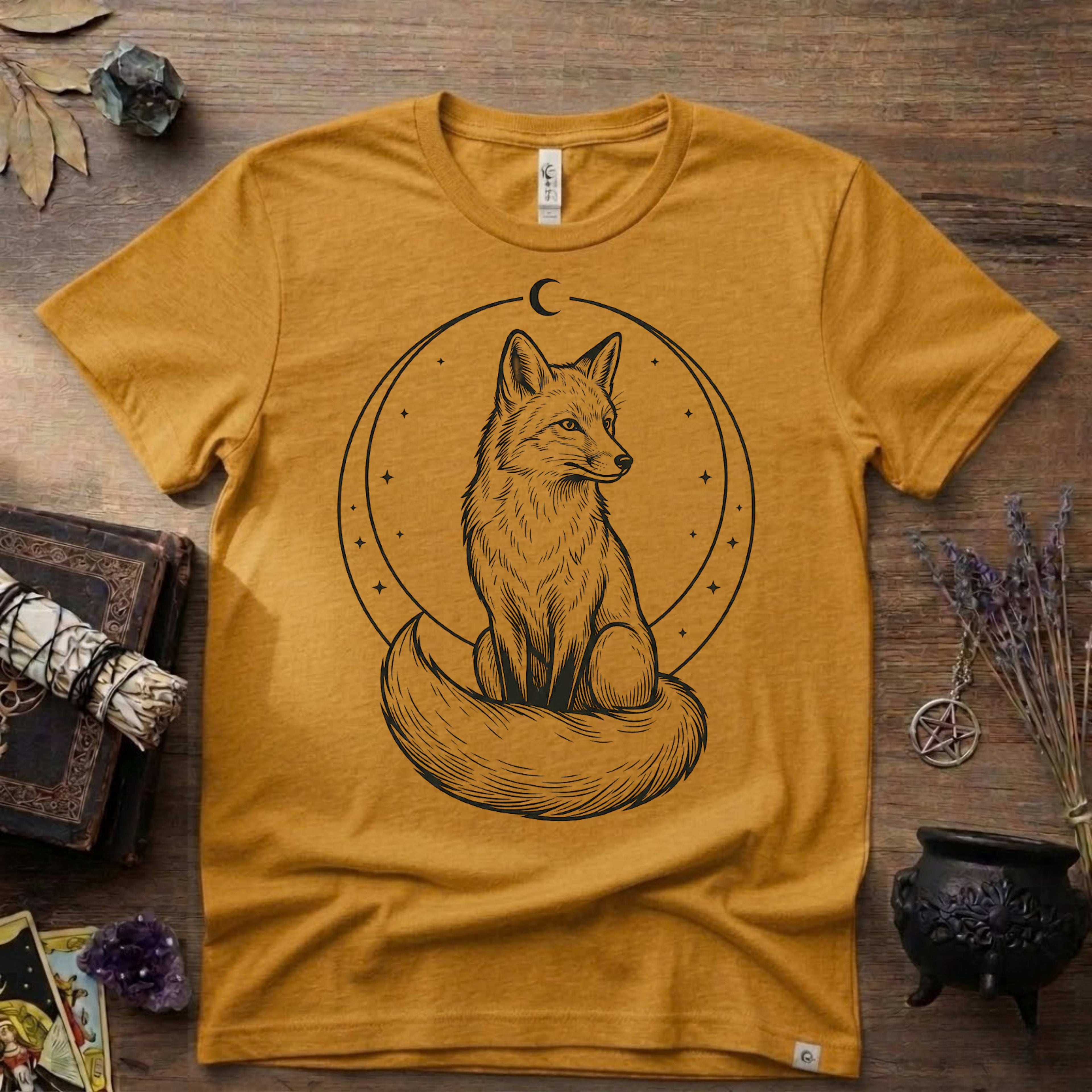 Fox Totem T-Shirt — Mystical Woodland Fox Graphic Tee