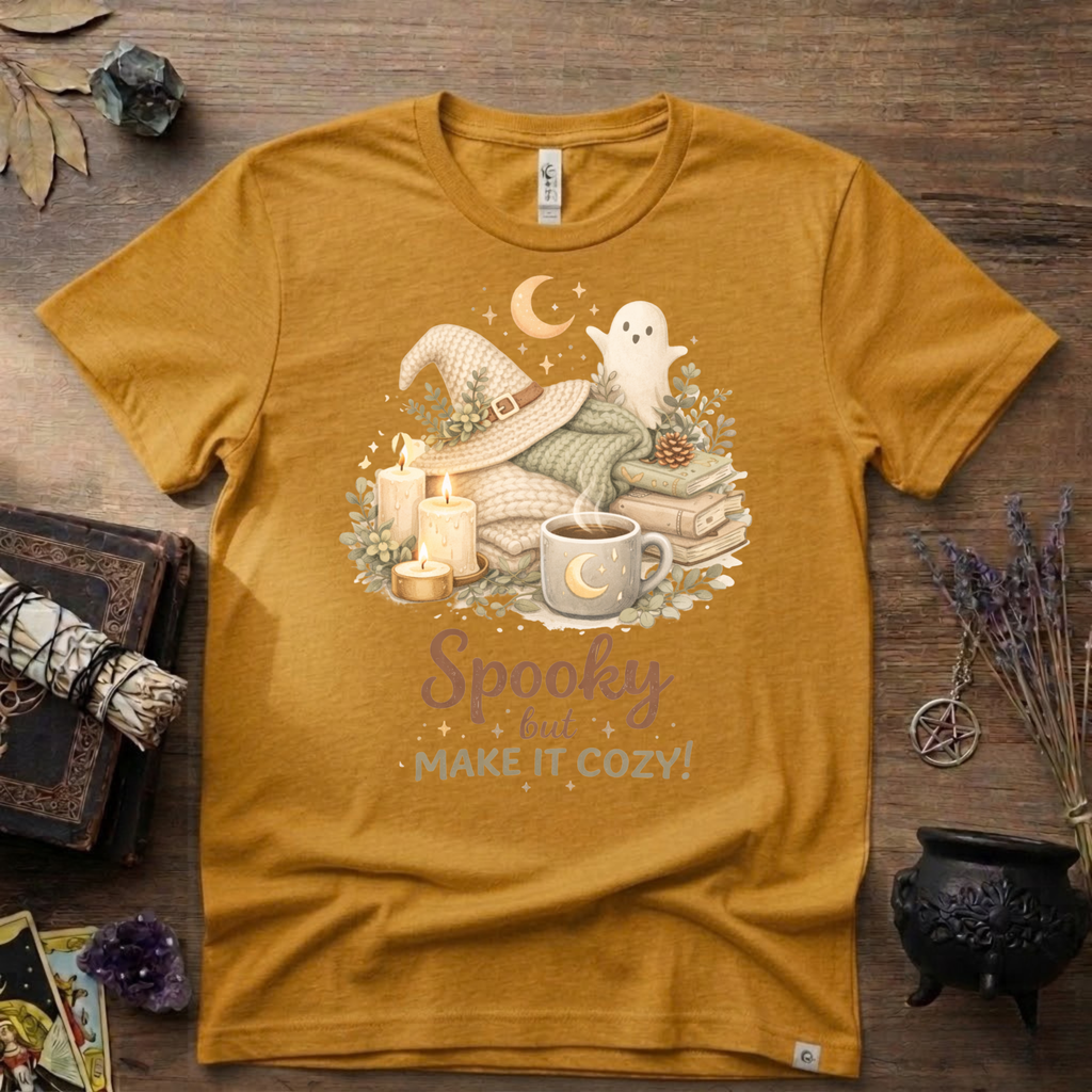 Witchy T-Shirt — Spooky but Make it Cozy