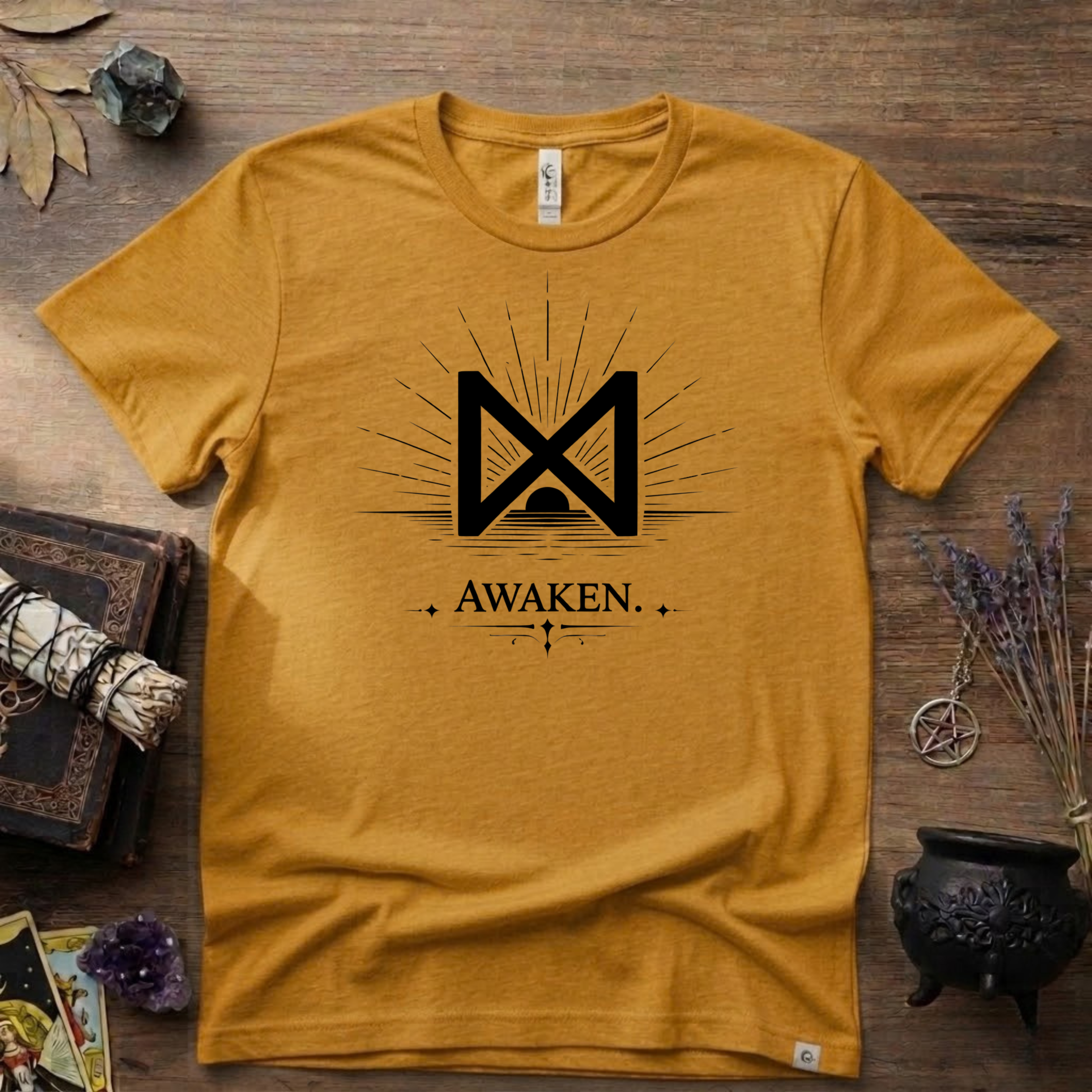 Dagaz Rune T-Shirt — "Awaken" Nordic Symbol Tee
