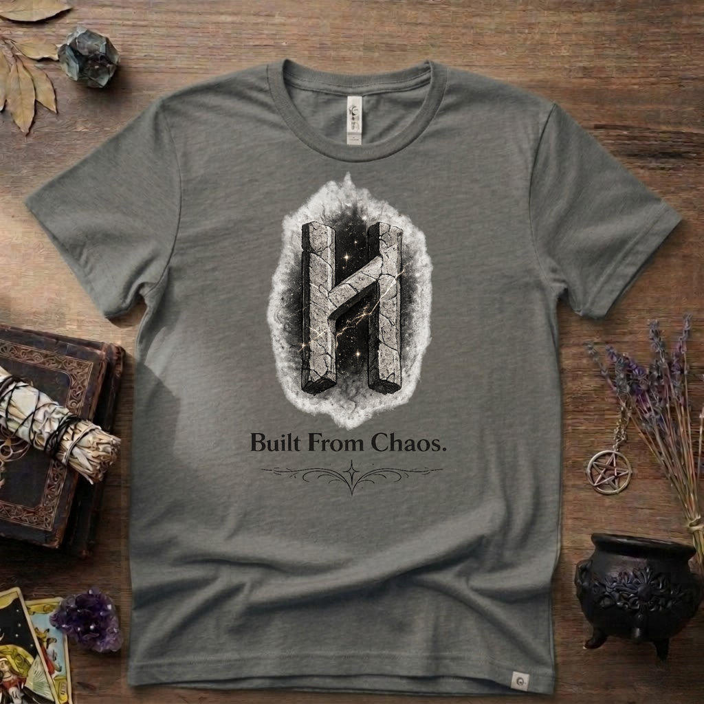 Hagalaz Rune T-Shirt — Built from Chaos Design