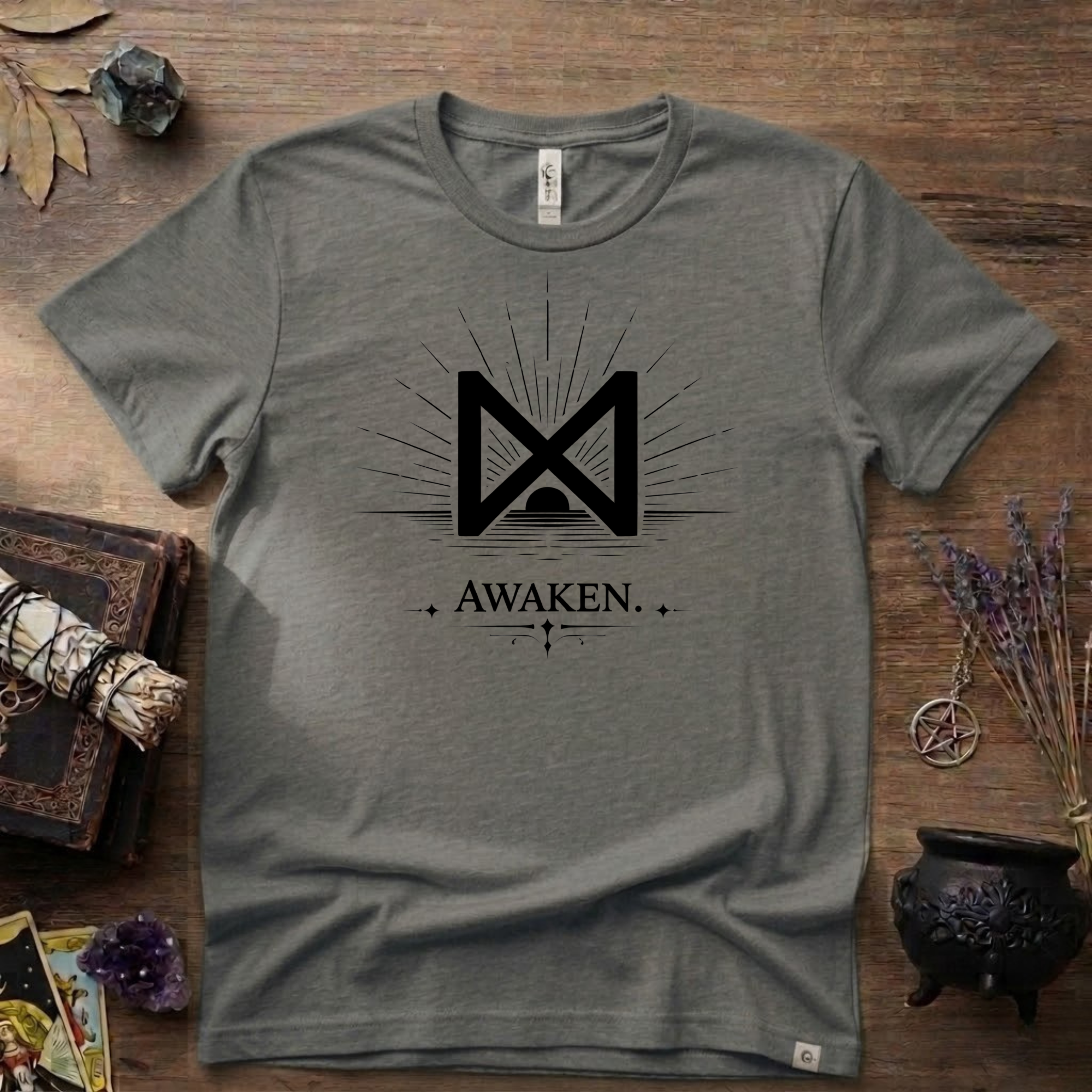 Dagaz Rune T-Shirt — "Awaken" Nordic Symbol Tee