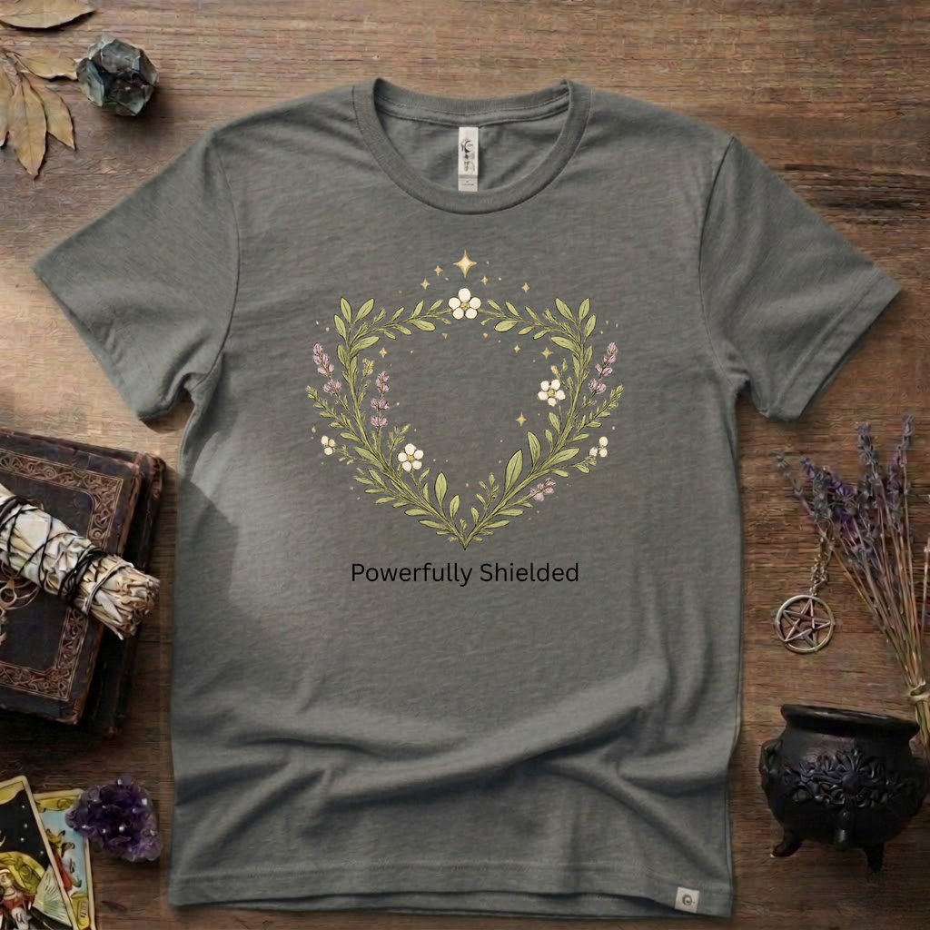 Witchy T-Shirt — "Powerfully Shielded"