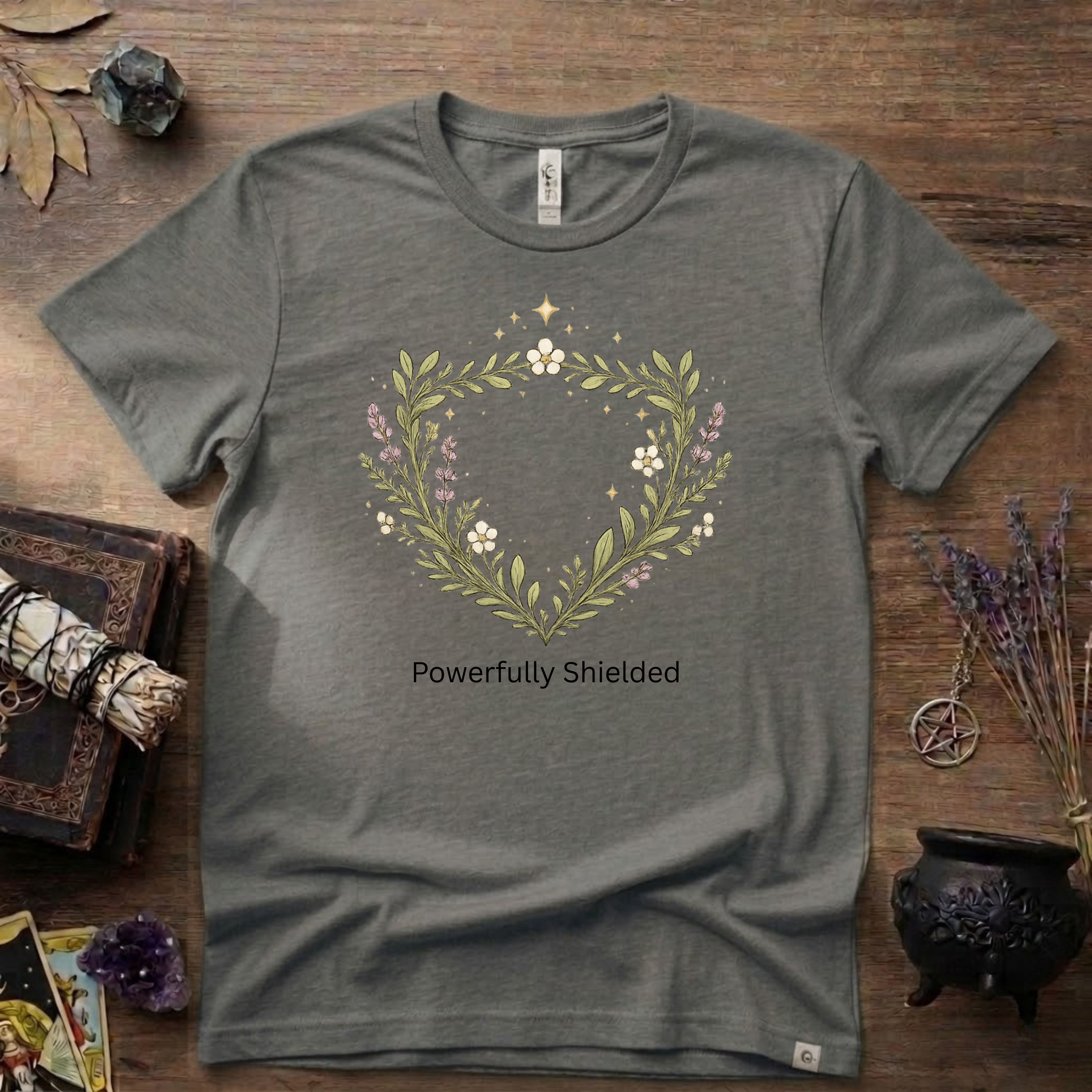 Witchy T-Shirt — "Powerfully Shielded"