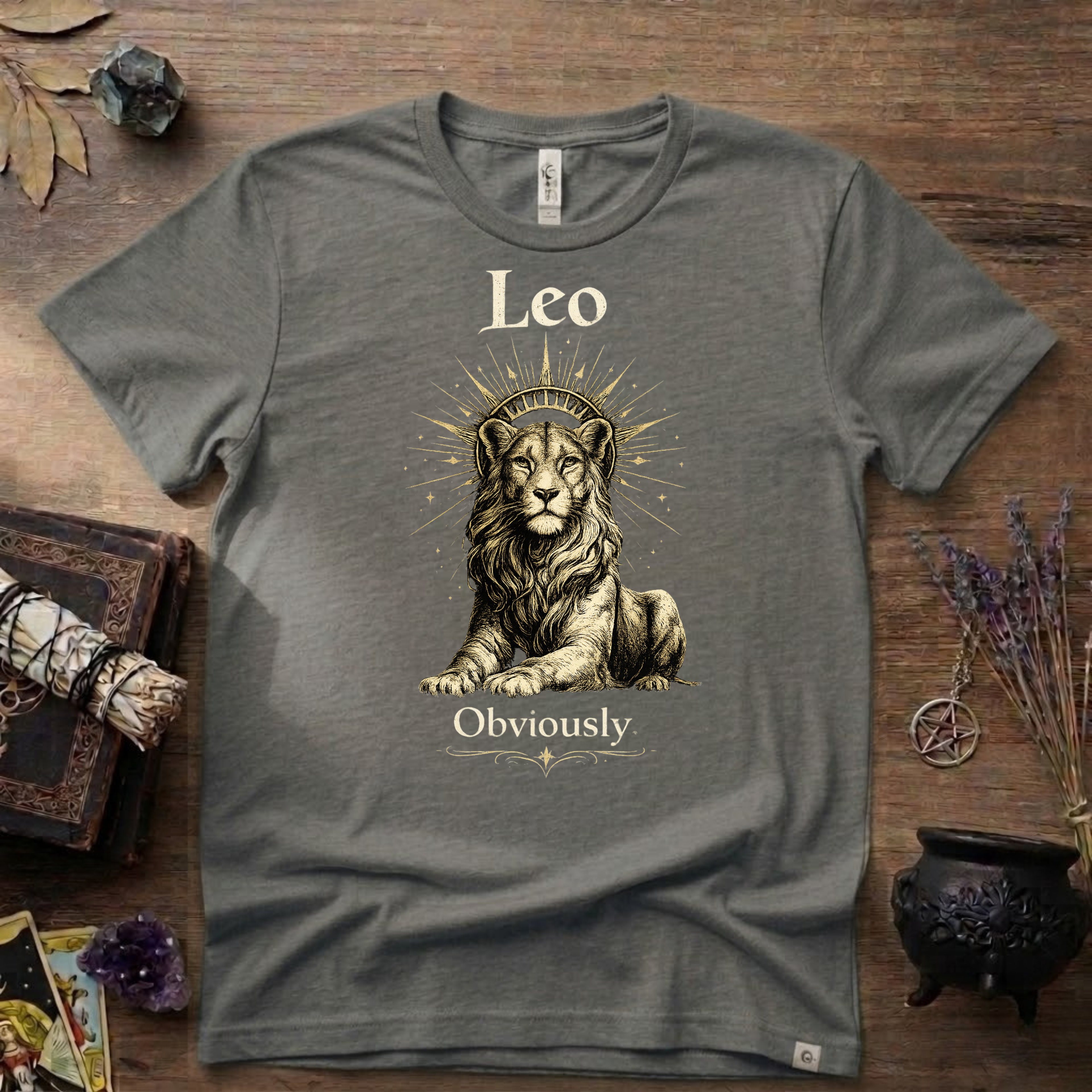 Leo Zodiac T-Shirt — Zodiac Leo "Obviously" Astrology Tee