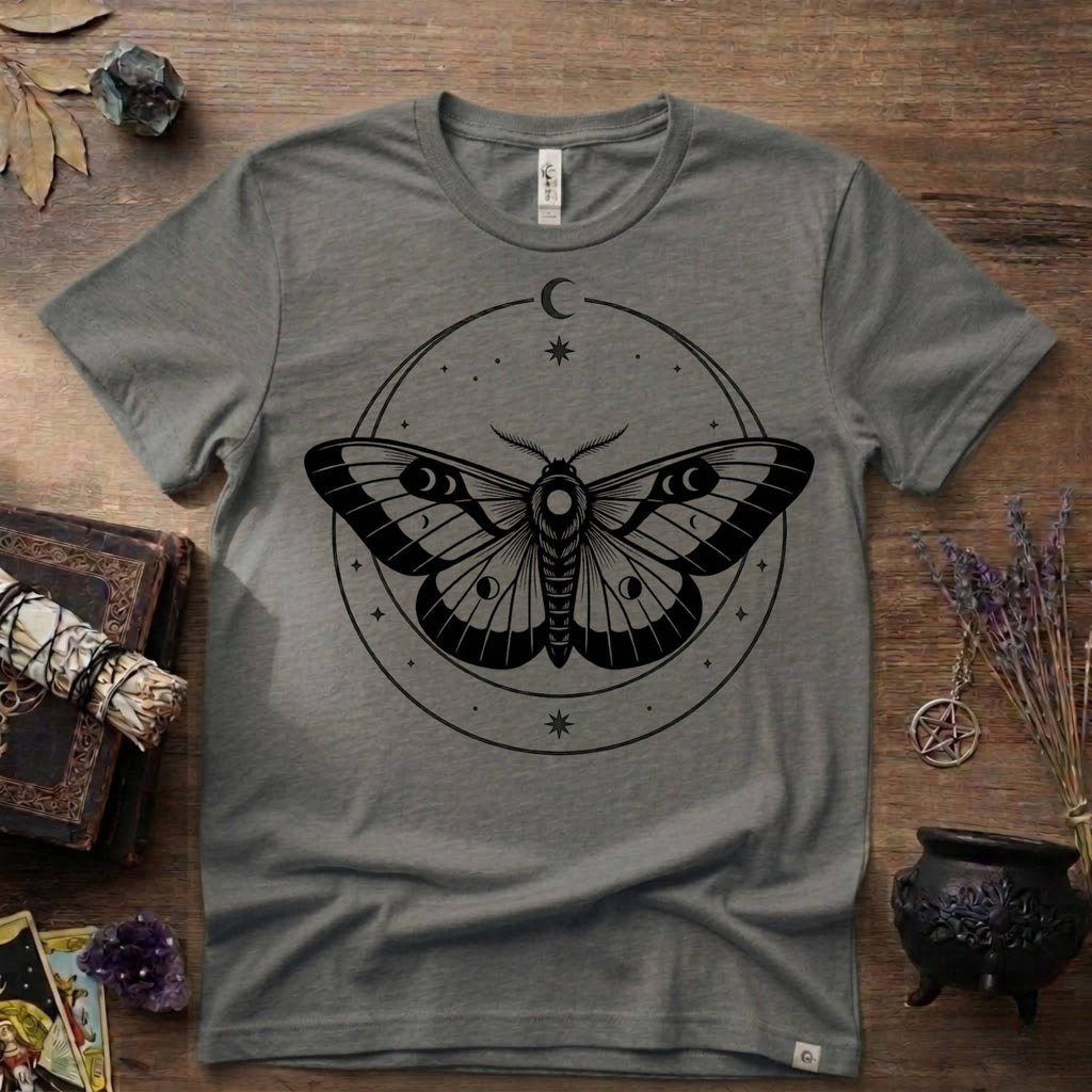 Moth Totem T-Shirt — Mystical Moth Totem Graphic Tee