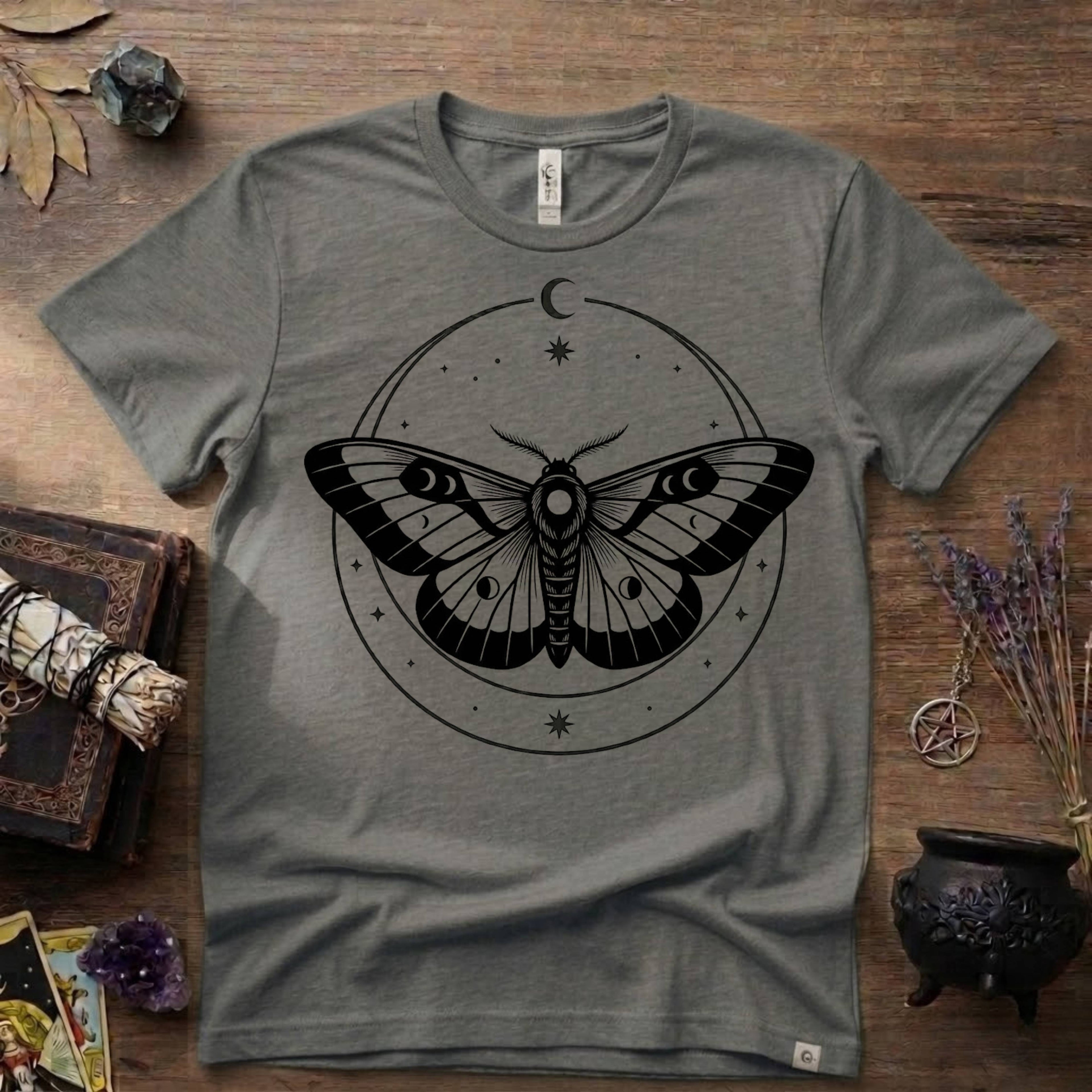 Moth Totem T-Shirt — Mystical Moth Totem Graphic Tee