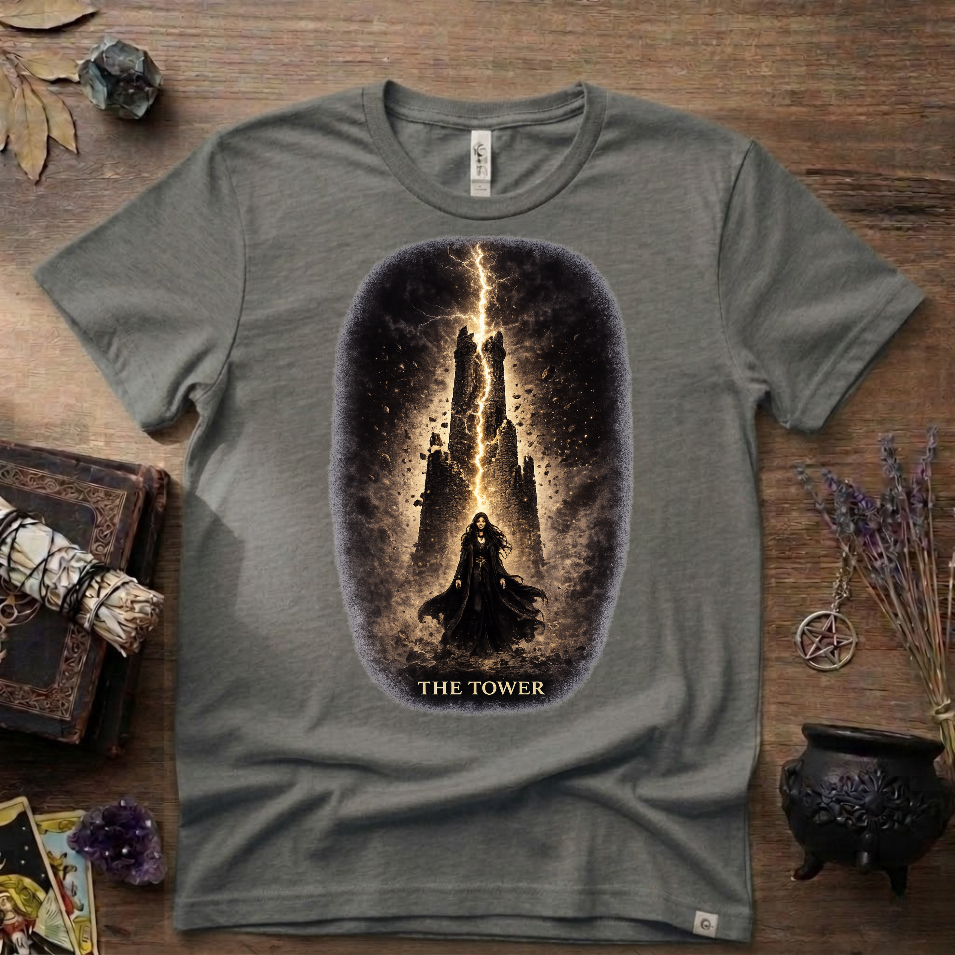 Tarot T-Shirt — The Tower