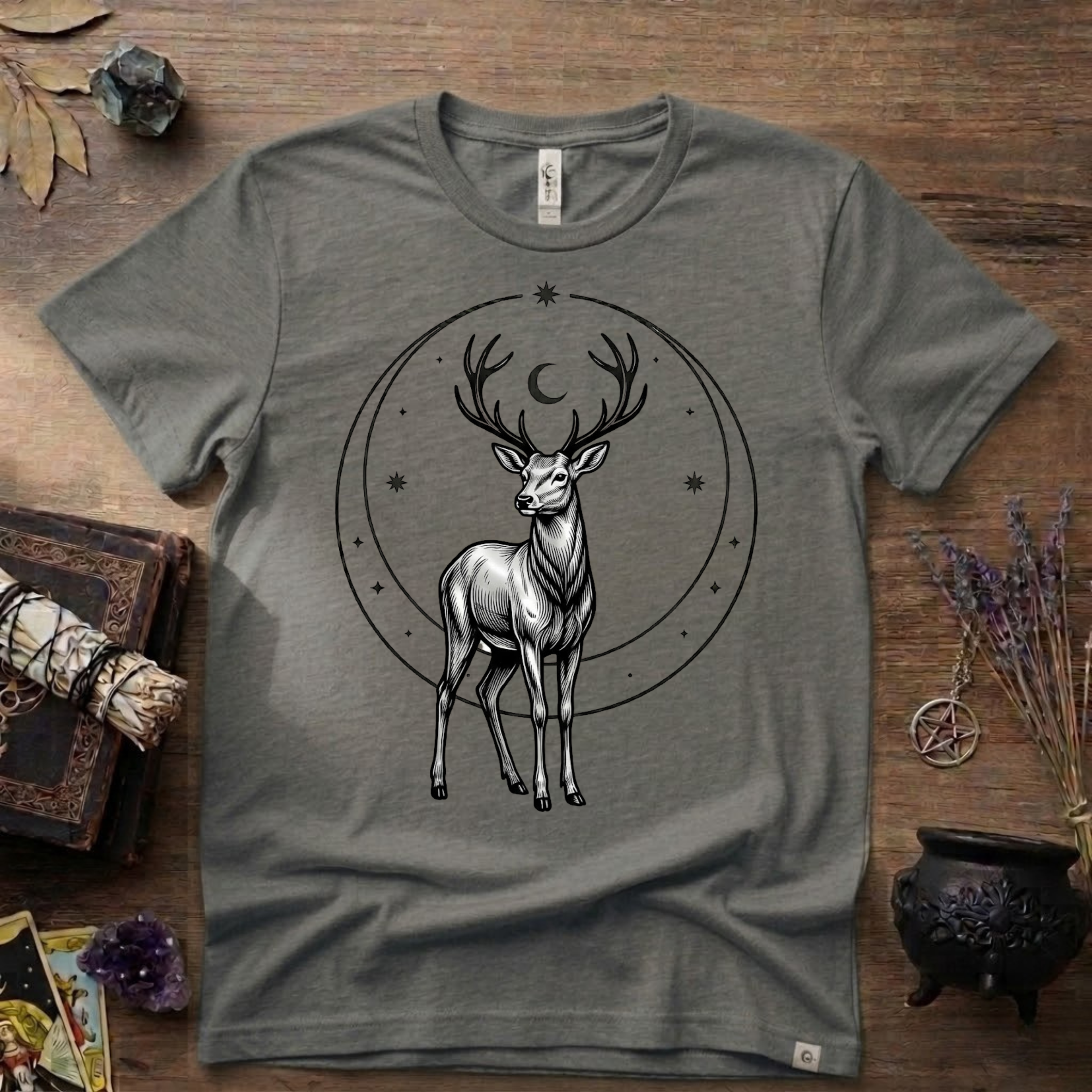Stag Totem T-Shirt — Majestic Deer Graphic Tee