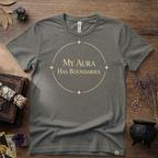 Witchy T-Shirt — "My Aura Has Boundaries"