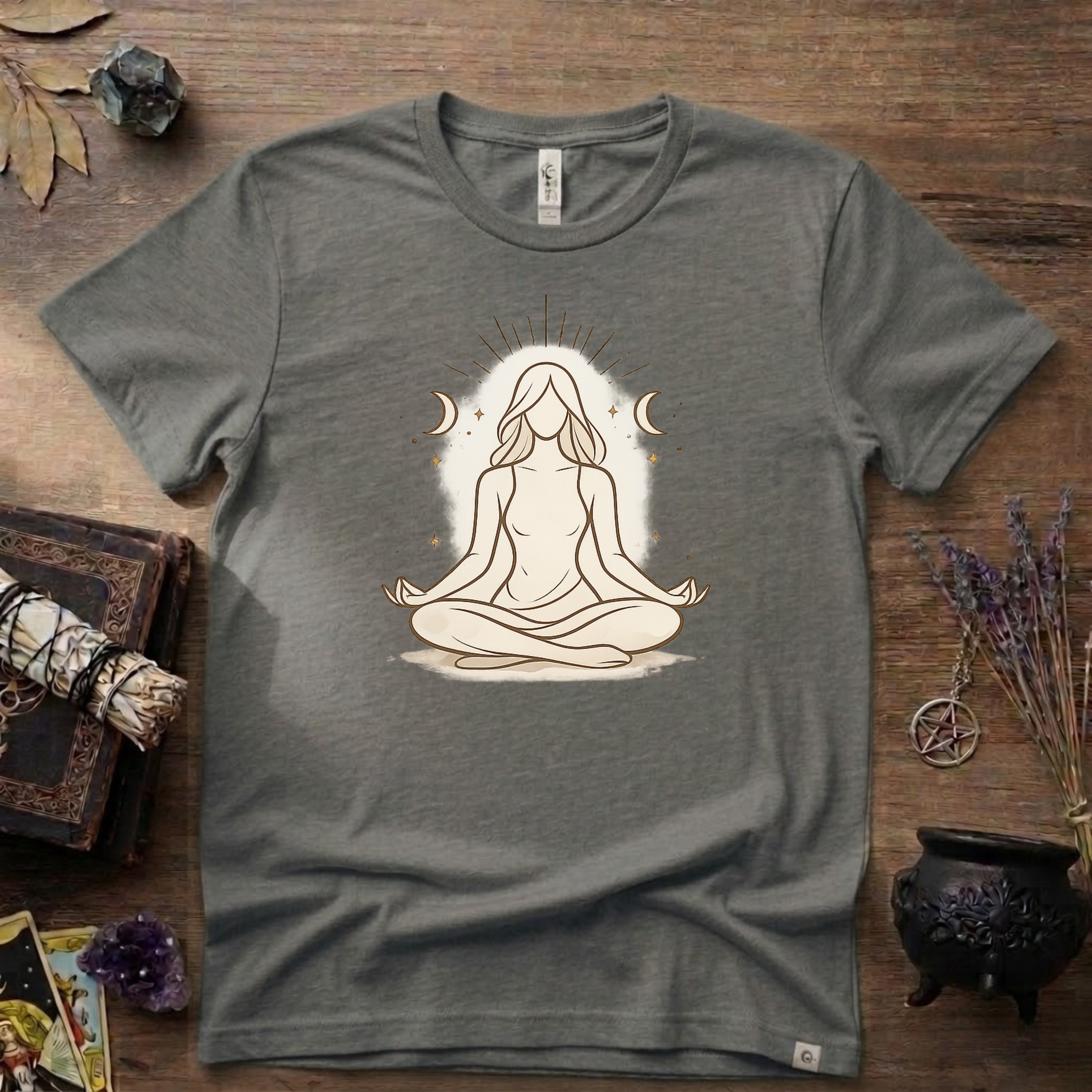 Witchy T-Shirt — "Meditation Witch"