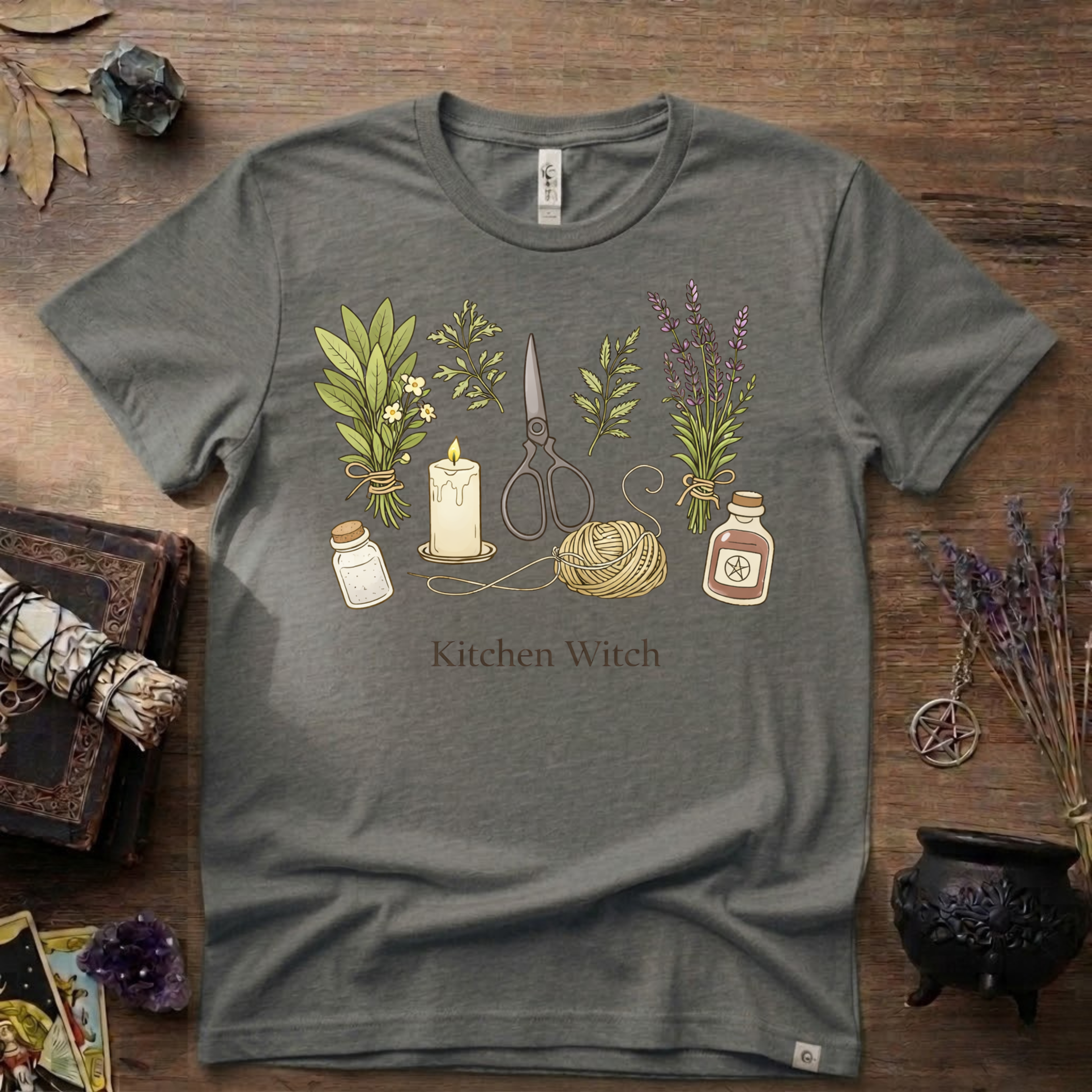 Kitchen Witch T-Shirt — Witchy Kitchen Spell Tee