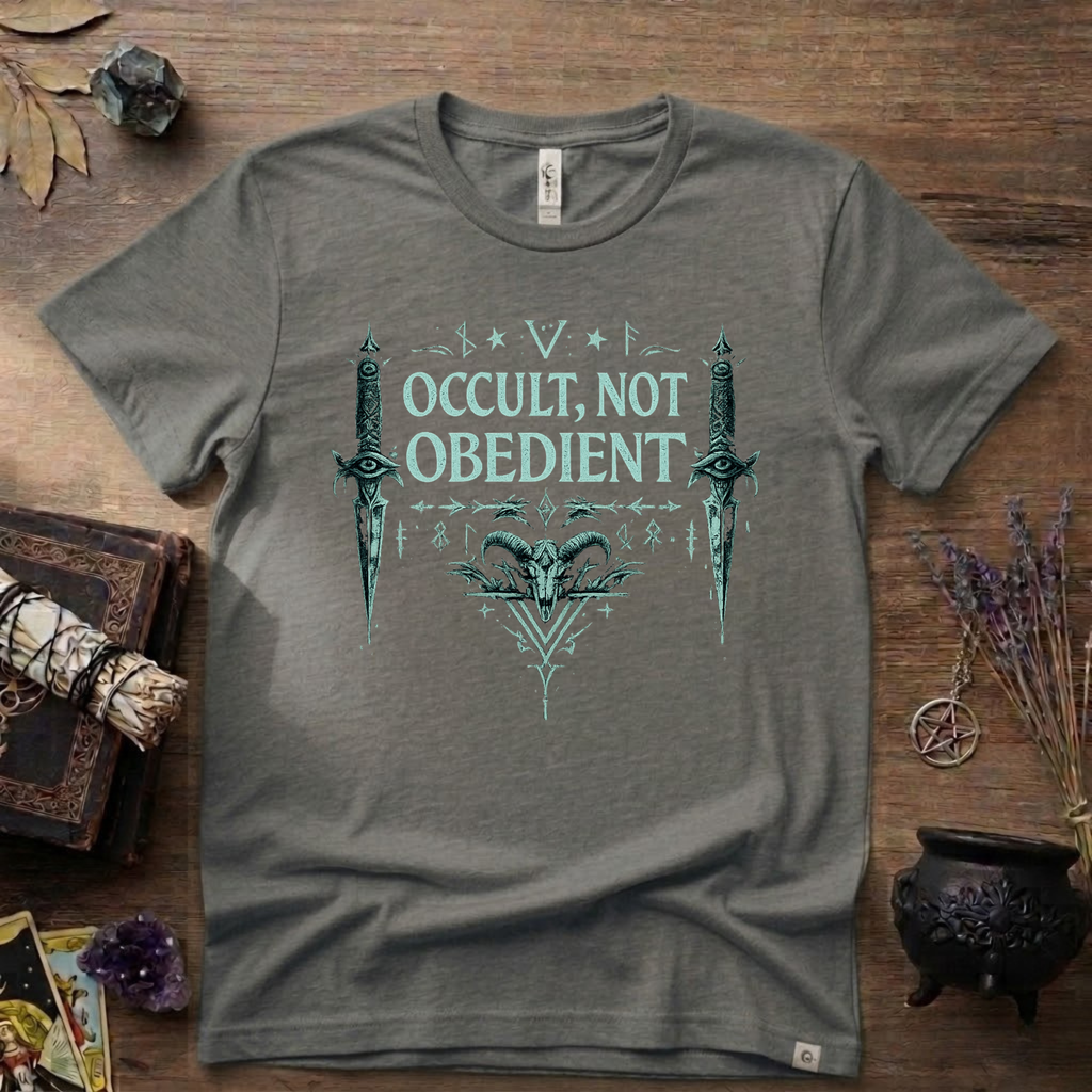Witchy T-Shirt — "Occult Not Obedient"