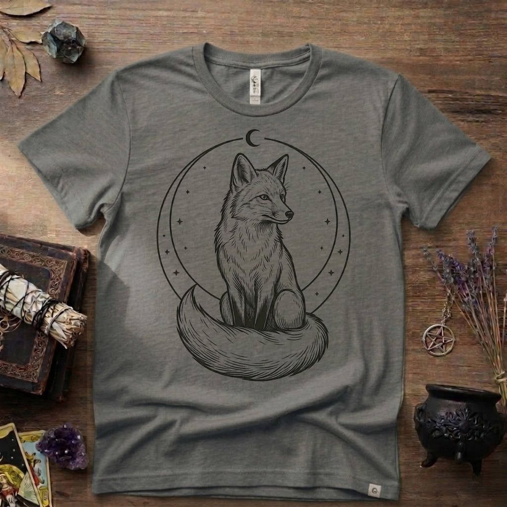 Fox Totem T-Shirt — Mystical Woodland Fox Graphic Tee