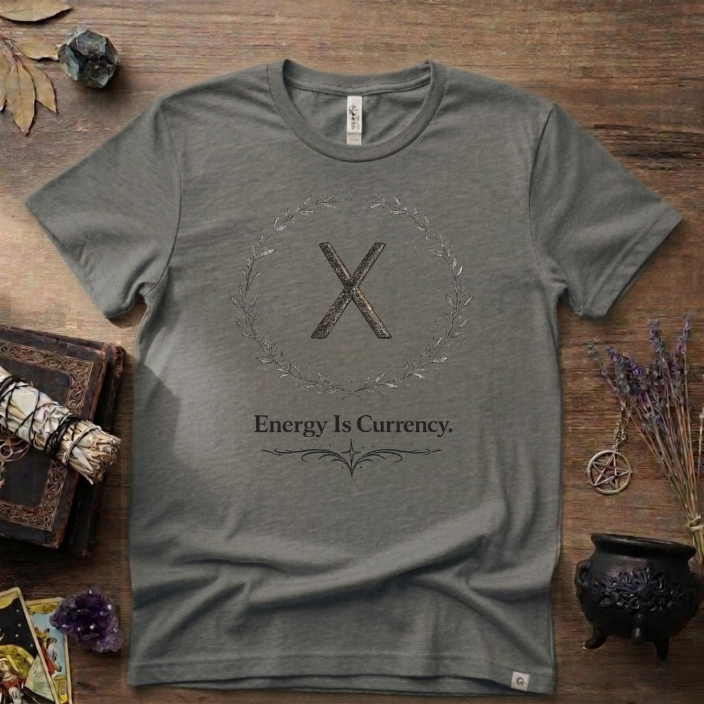 Energy Is Currency Gebo Rune T-Shirt