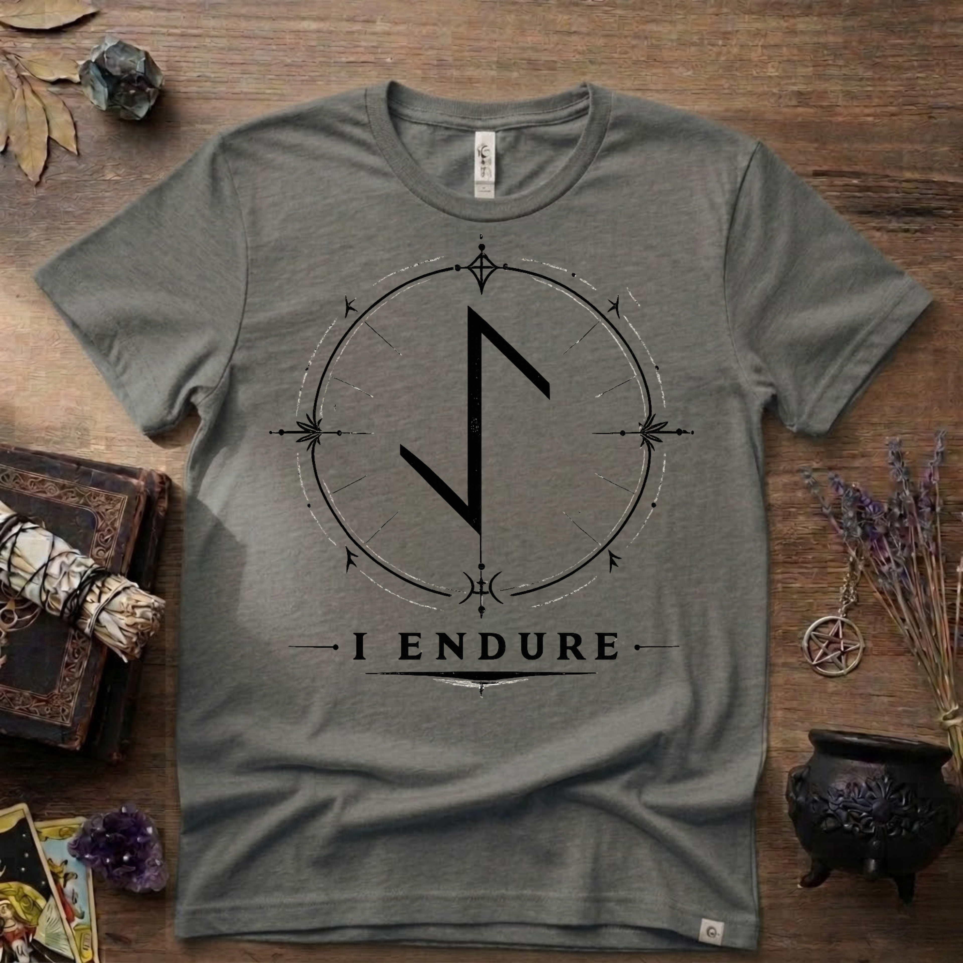 Eihwaz Rune 'I Endure' T-Shirt