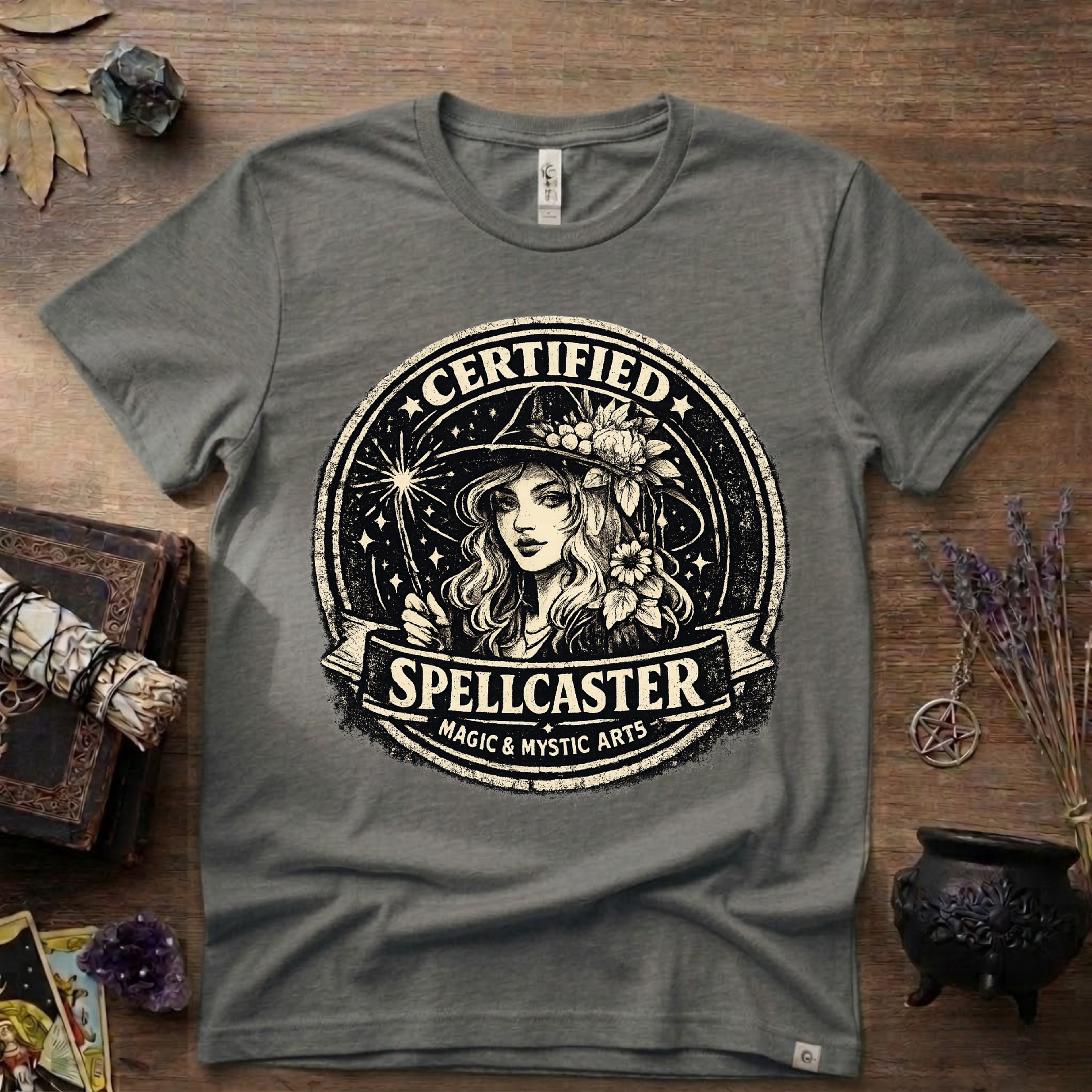 Certified Spell Caster witchy T-Shirt | Witchcraft, Occult, Magical