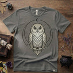 Owl Totem T-Shirt — Mystical Nature-Inspired Graphic Tee