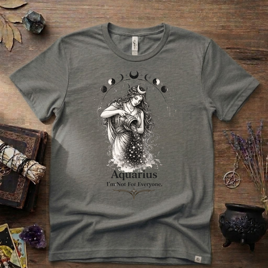 Aquarius 'I'm Not For Everyone' T-Shirt — Zodiac Horoscope Tee