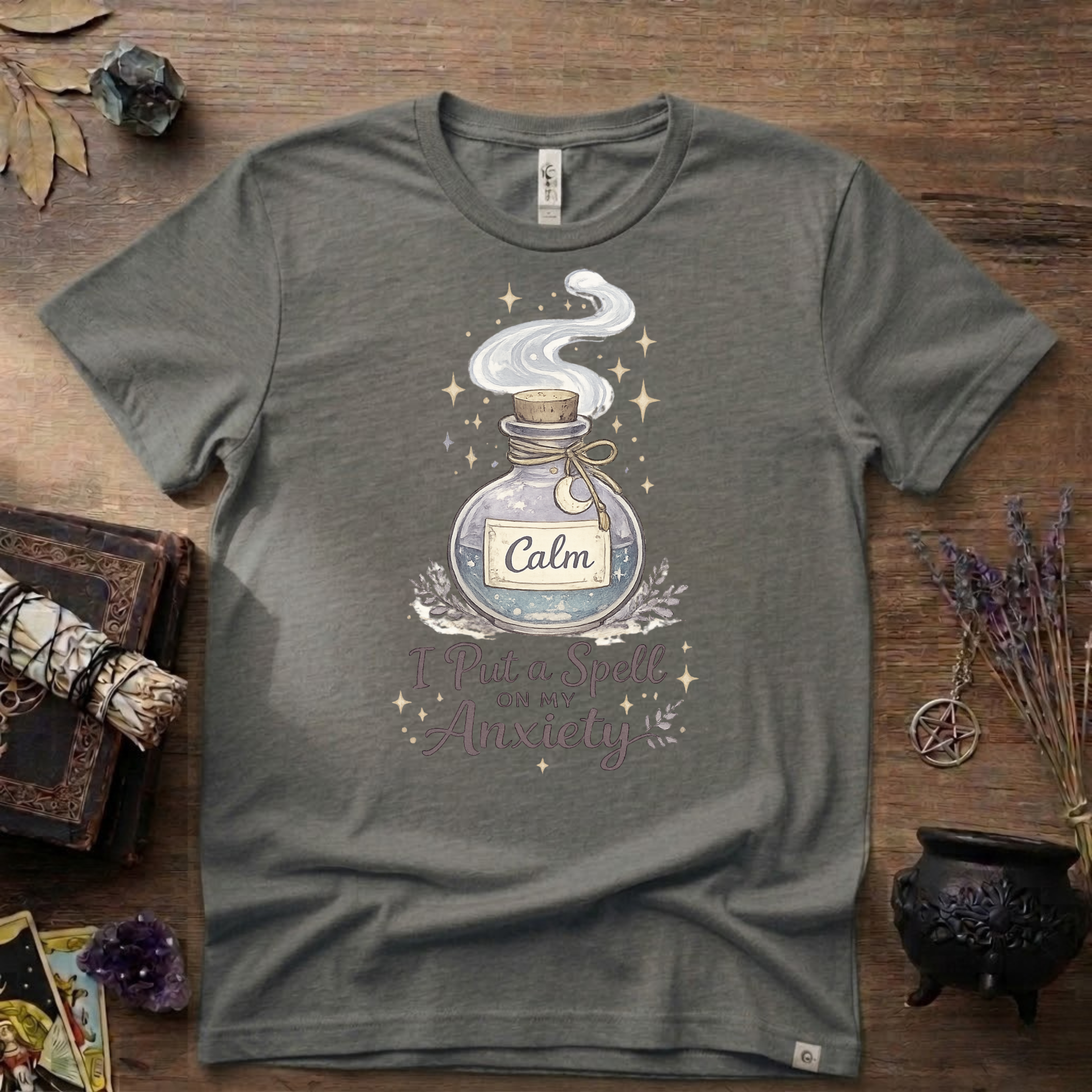 Witchy T-Shirt — “I Put a Spell on My Anxiety”