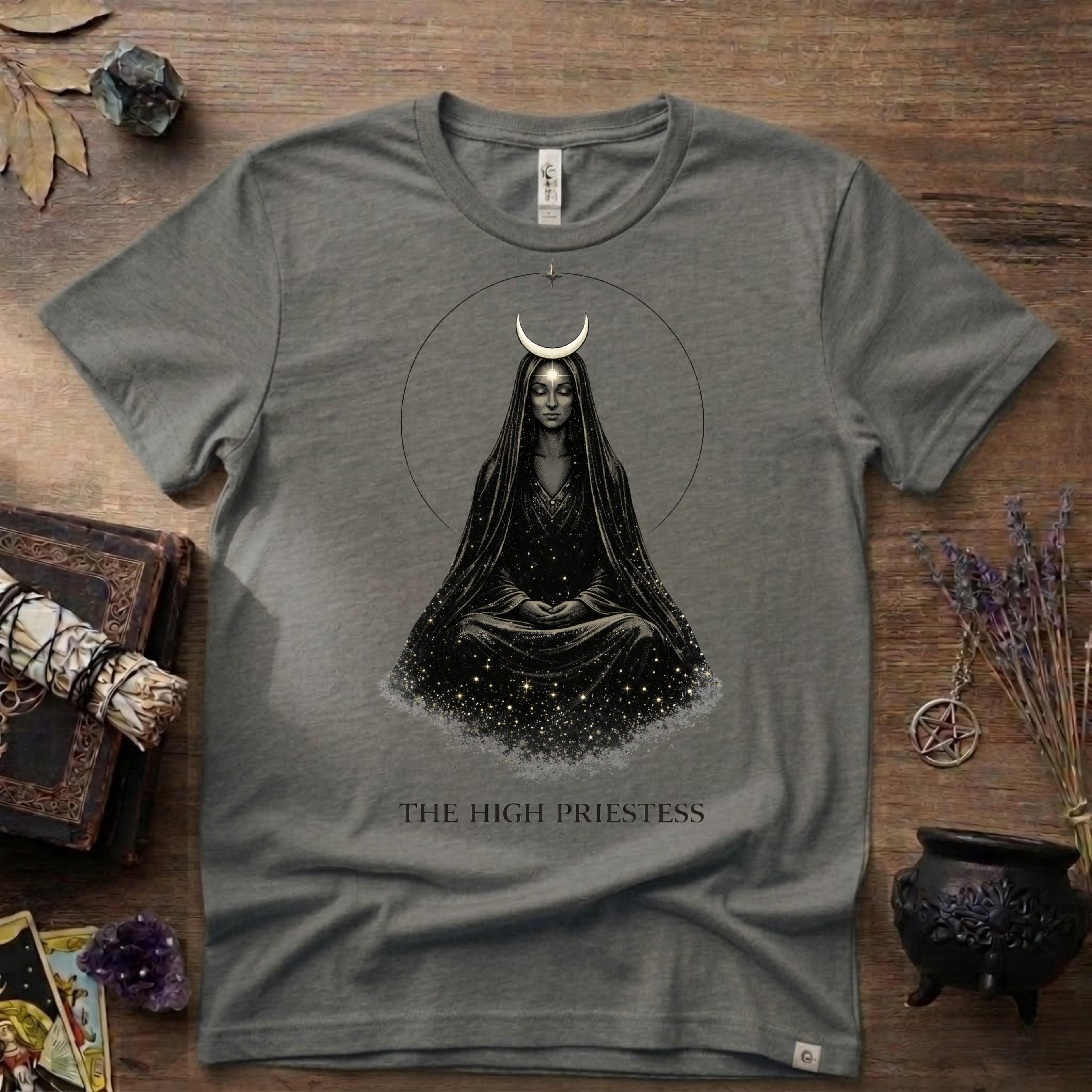 Tarot T-Shirt — The High Priestess